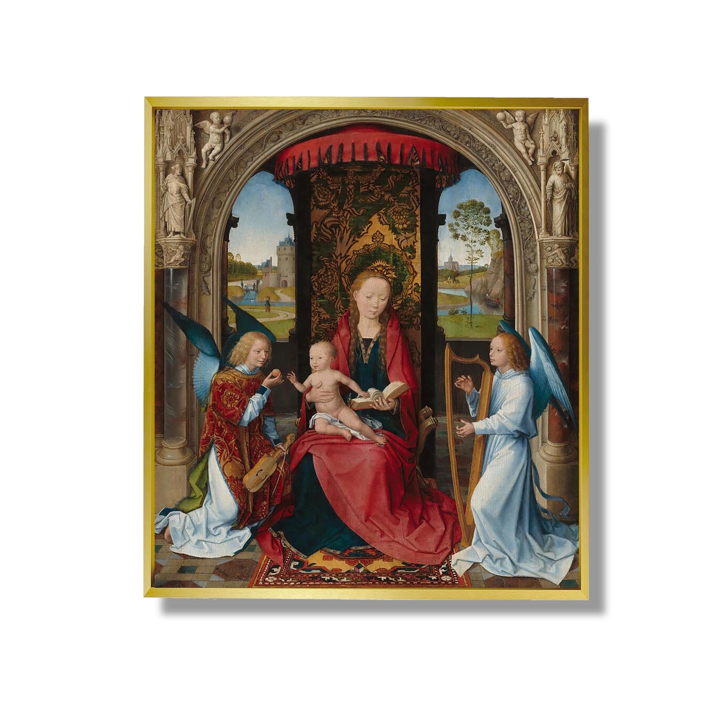 Madonna and Child with Angels - Hans Memling