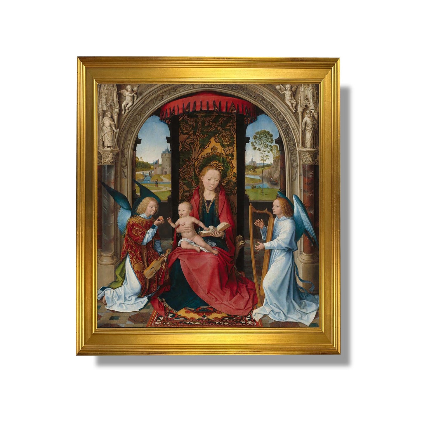 Madonna and Child with Angels - Hans Memling