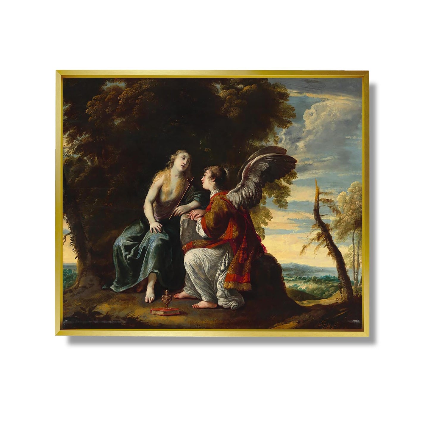 Marie Madeleine réconfortée par un ange - Claude Vignon