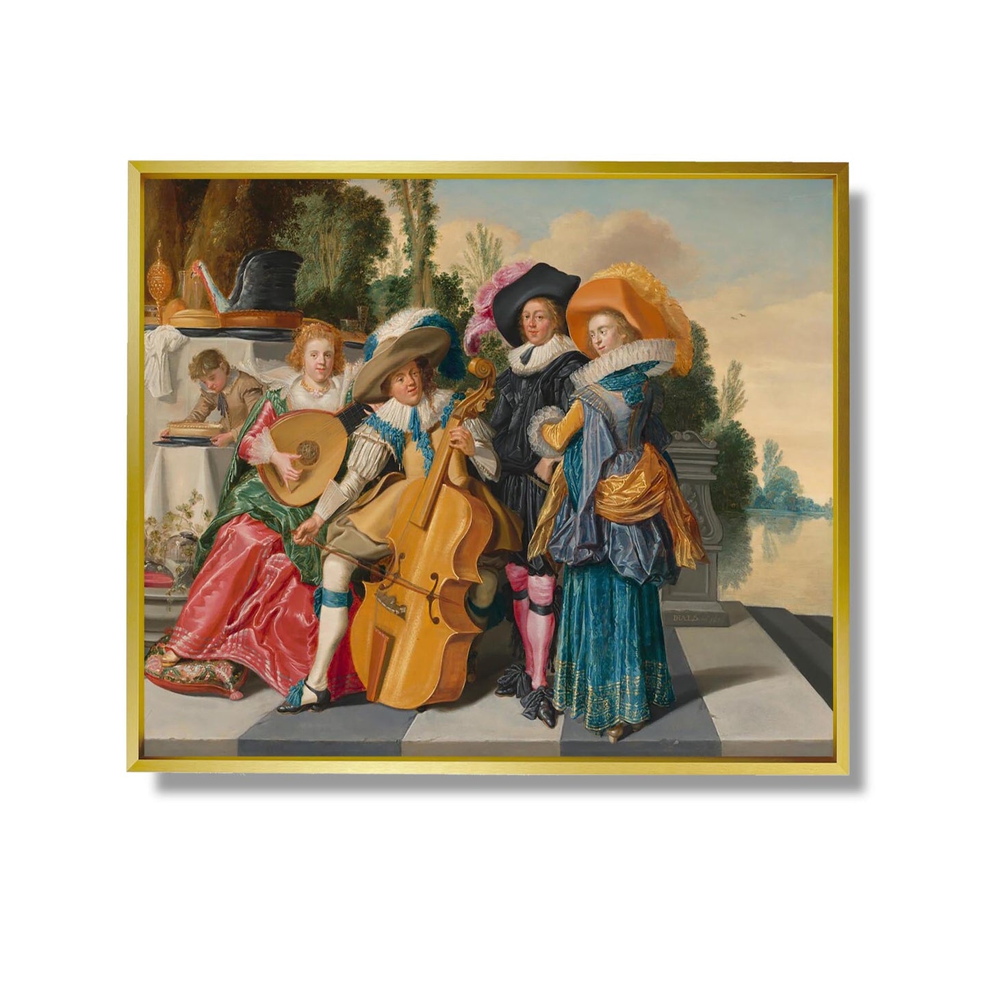 Merry Company on a Terrace - Dirck Hals