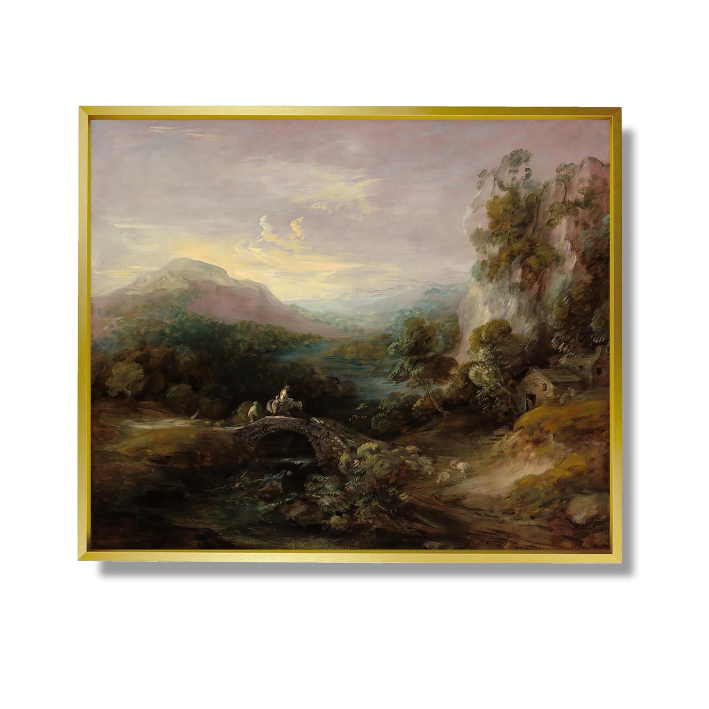 Berglandschaft mit Brücke - Thomas Gainsborough
