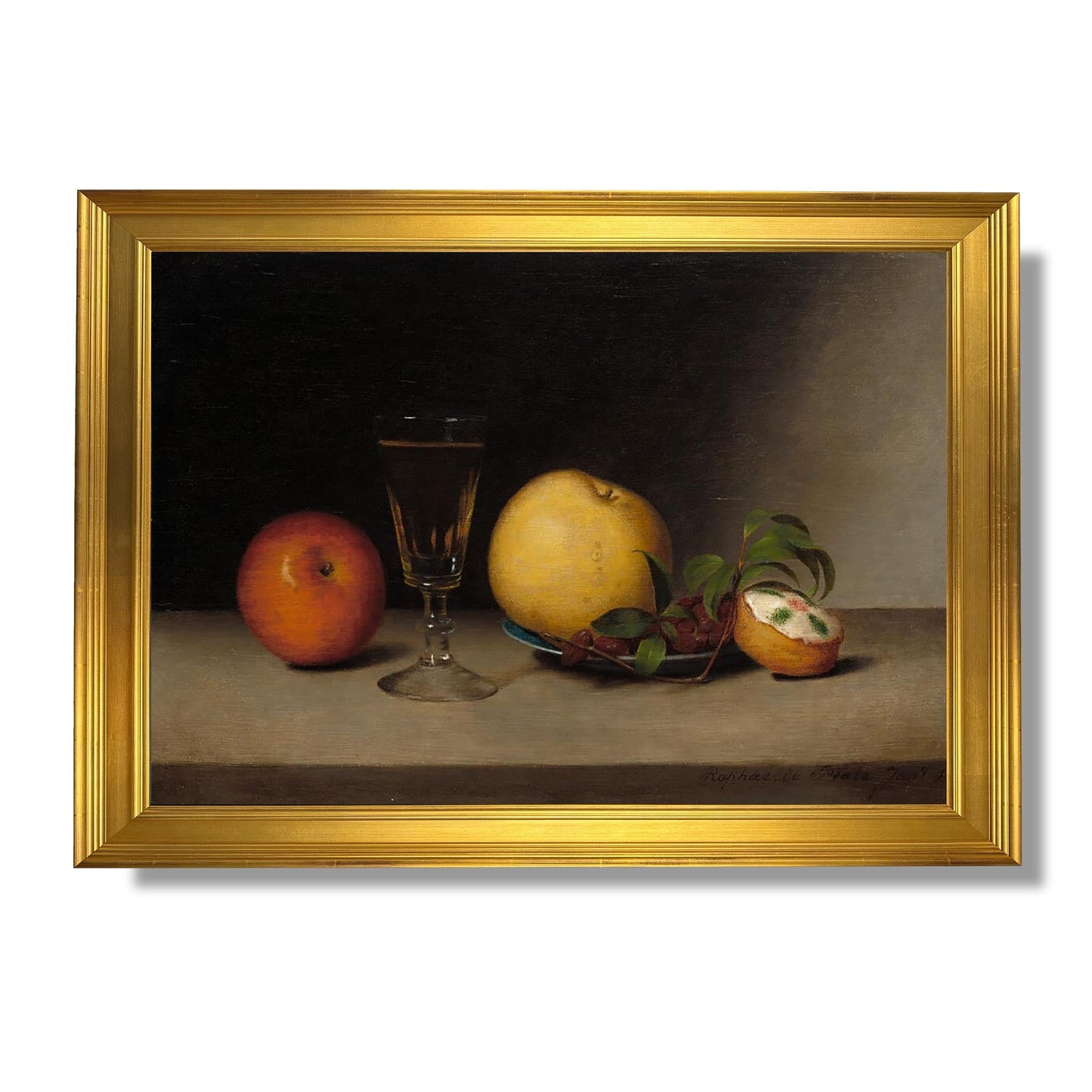 Stillleben mit Äpfeln, Sherry und Teekuchen - Raphaelle Peale