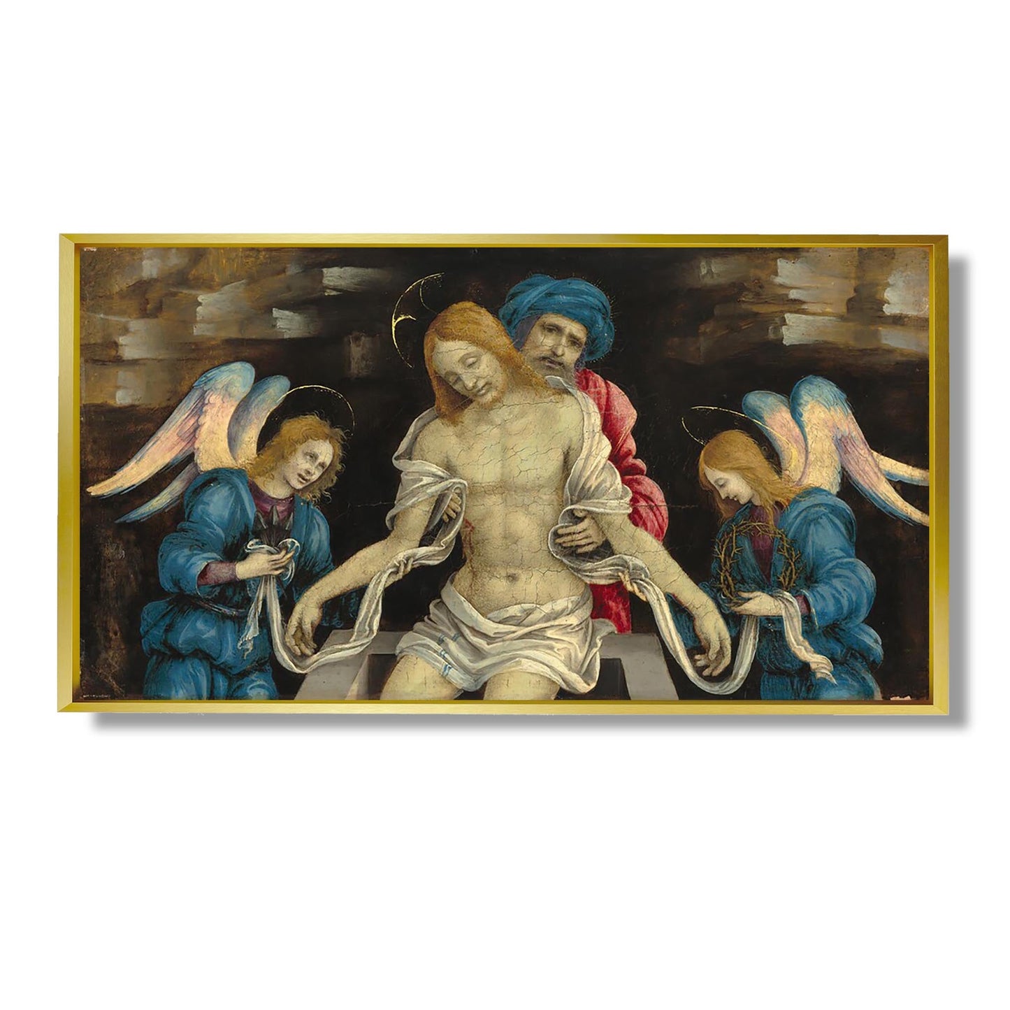 Pietà (The Dead Christ Mourned by Nicodemus and Two Angels) - Filippino Lippi