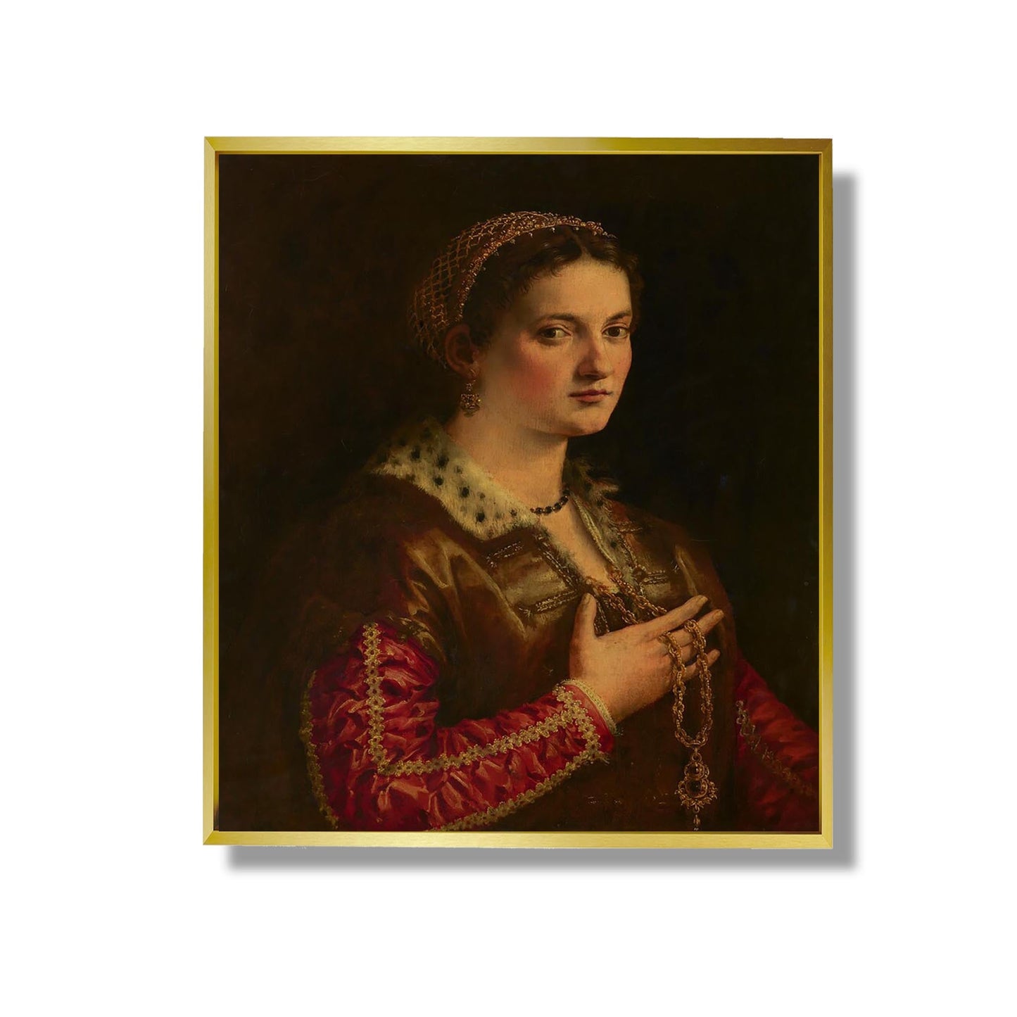 Porträt einer Dame - Francesco Salviati