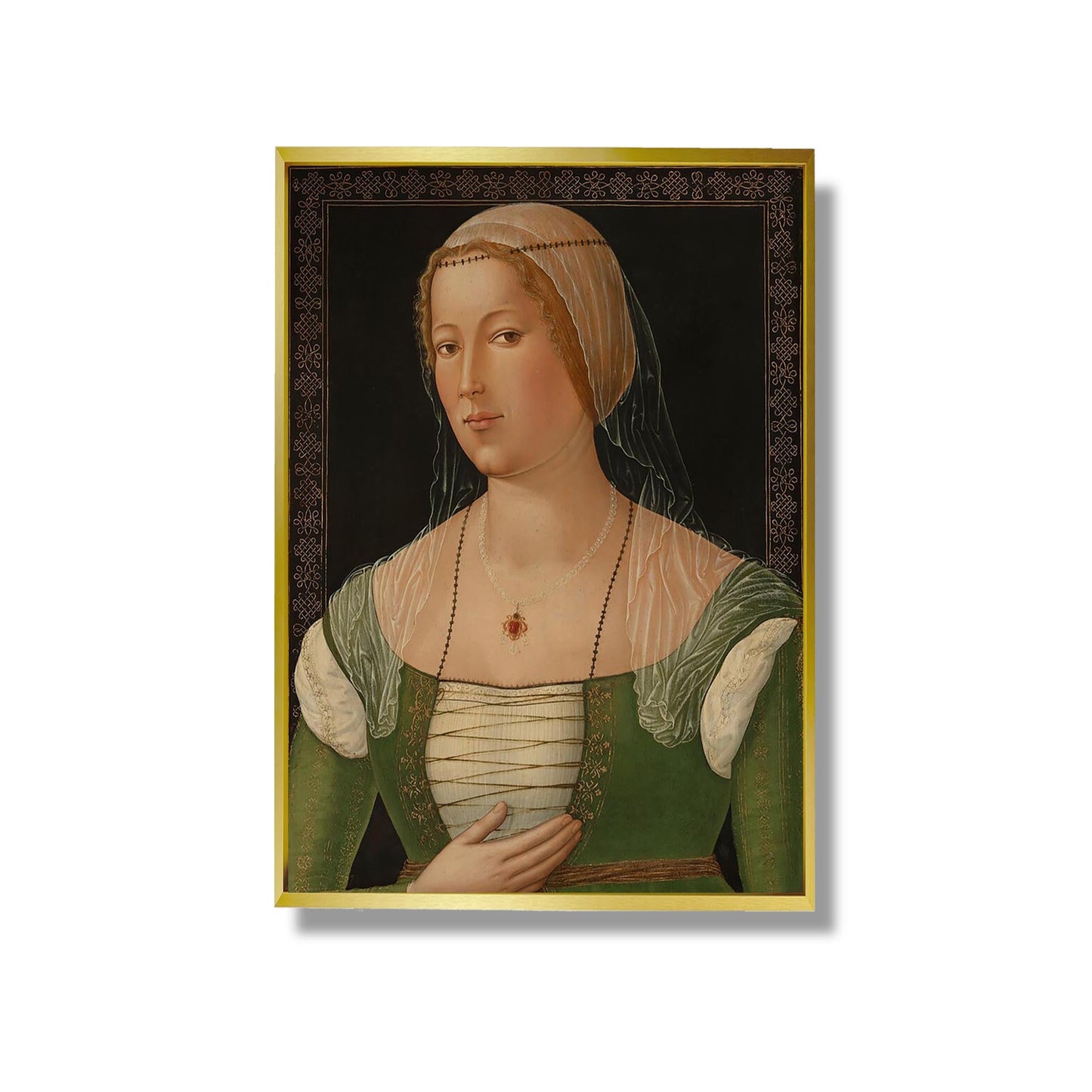 Porträt einer jungen Frau - Girolamo di Benvenuto