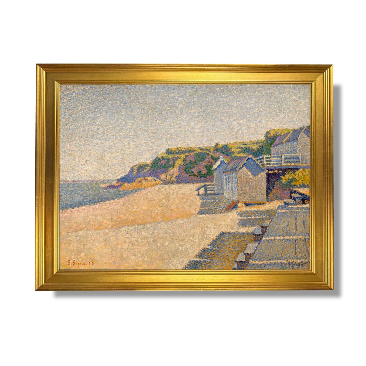 Portrieux, Les cabines de Bain, opus 185 (Plage de la Comtesse) - Paul Signac