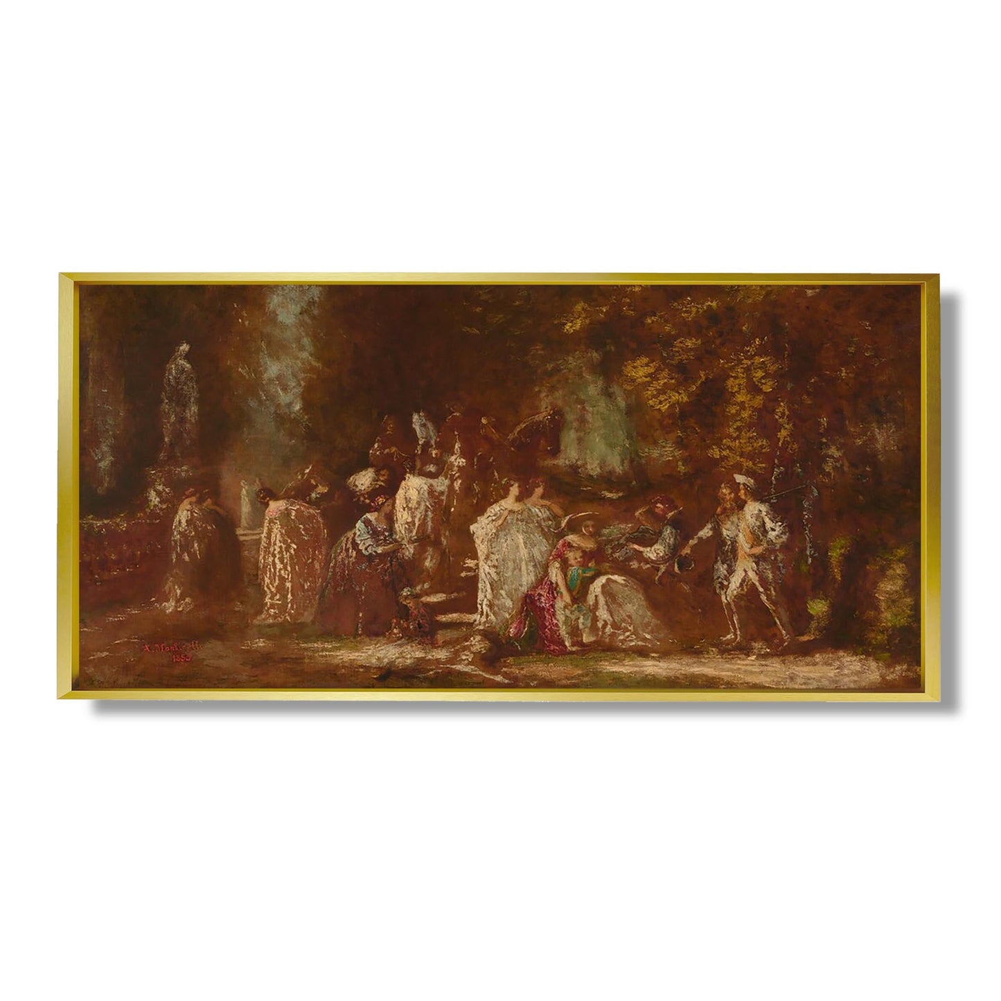 Rückkehr von der Jagd - Adolphe Monticelli