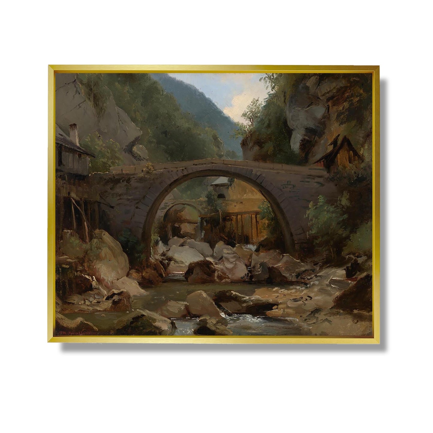 Ruisseau de montagne en Auvergne - Théodore Rousseau