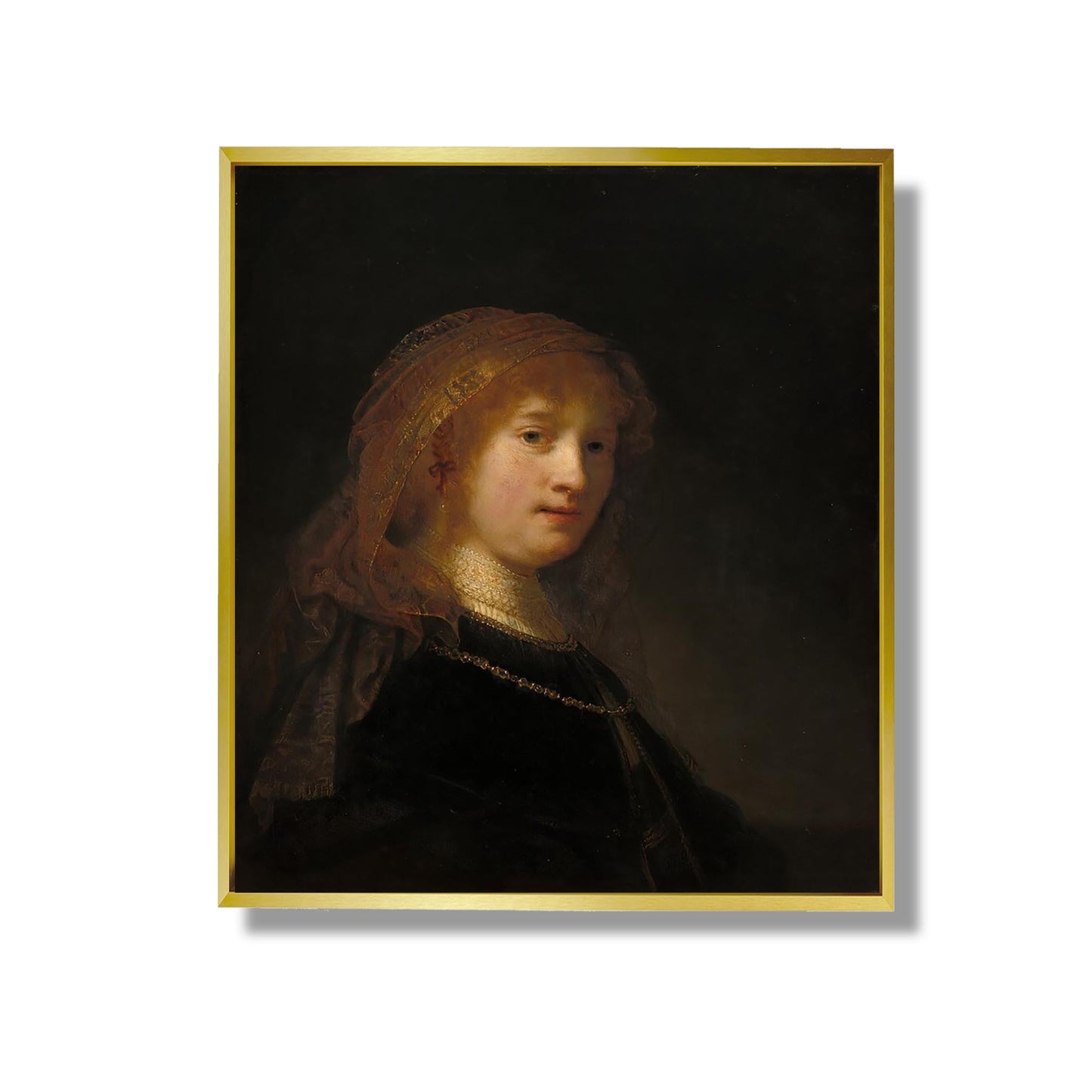Saskia van Uylenburgh, l'épouse de l'artiste - Rembrandt