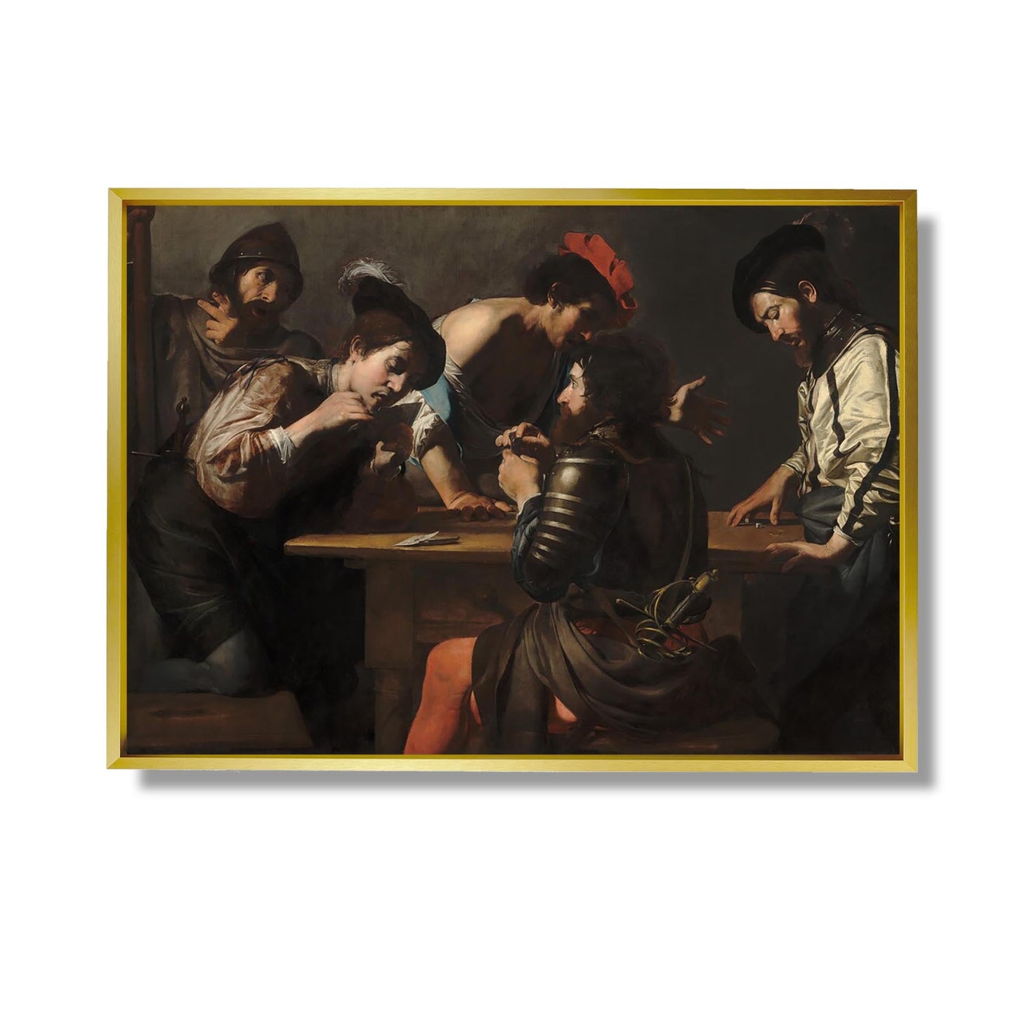Soldats jouant aux cartes et aux dés (Les tricheurs) - Valentin de Boulogne