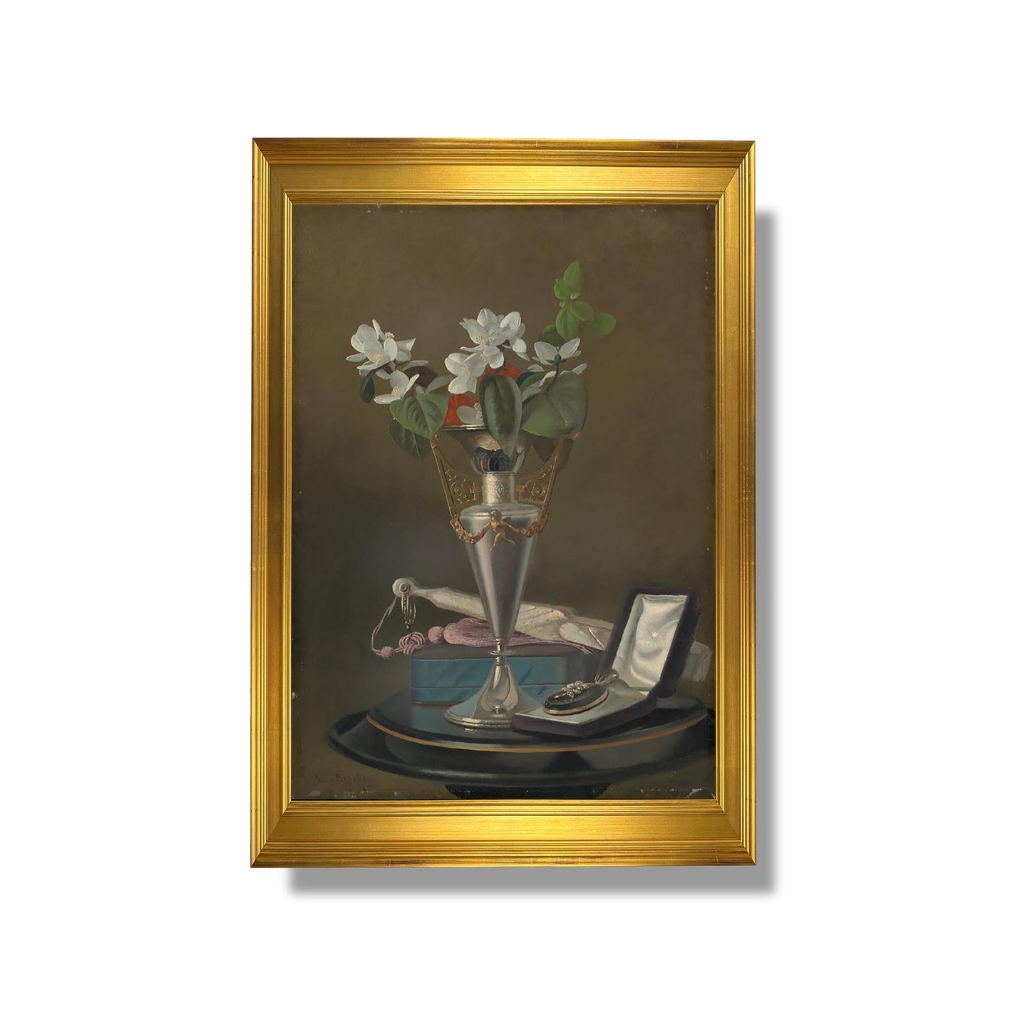 Still Life with Fan and Pendant - Samuel Marsden Brookes