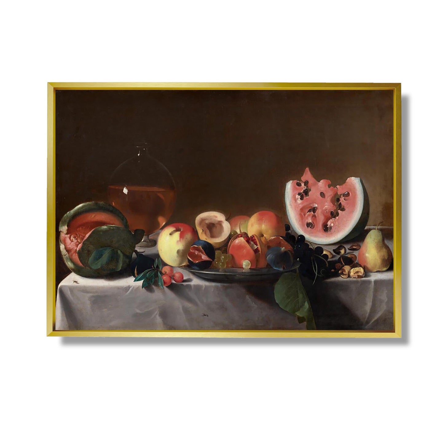 Stillleben mit Früchten und Karaffe - Pensionante del Saraceni