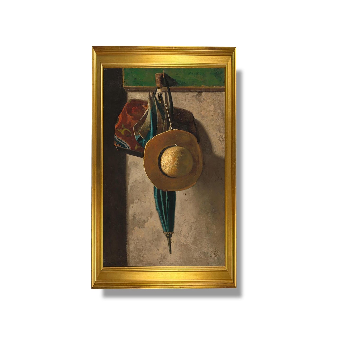 Straw Hat, Bag, and Umbrella - John Frederick Peto