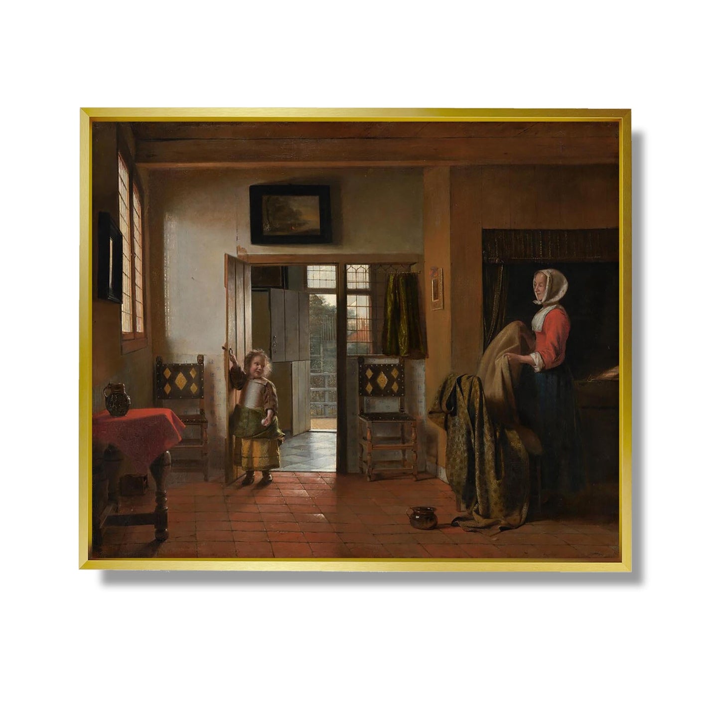 Das Schlafzimmer - Pieter de Hooch