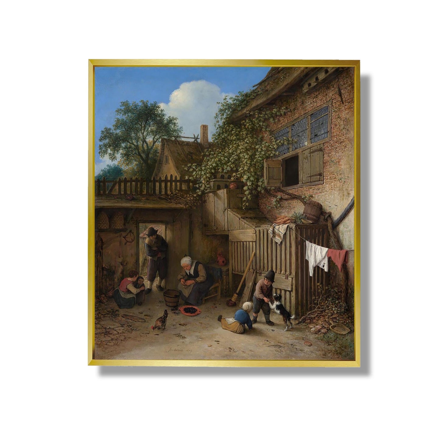 Der Cottage-Vorgarten - Adriaen van Ostade