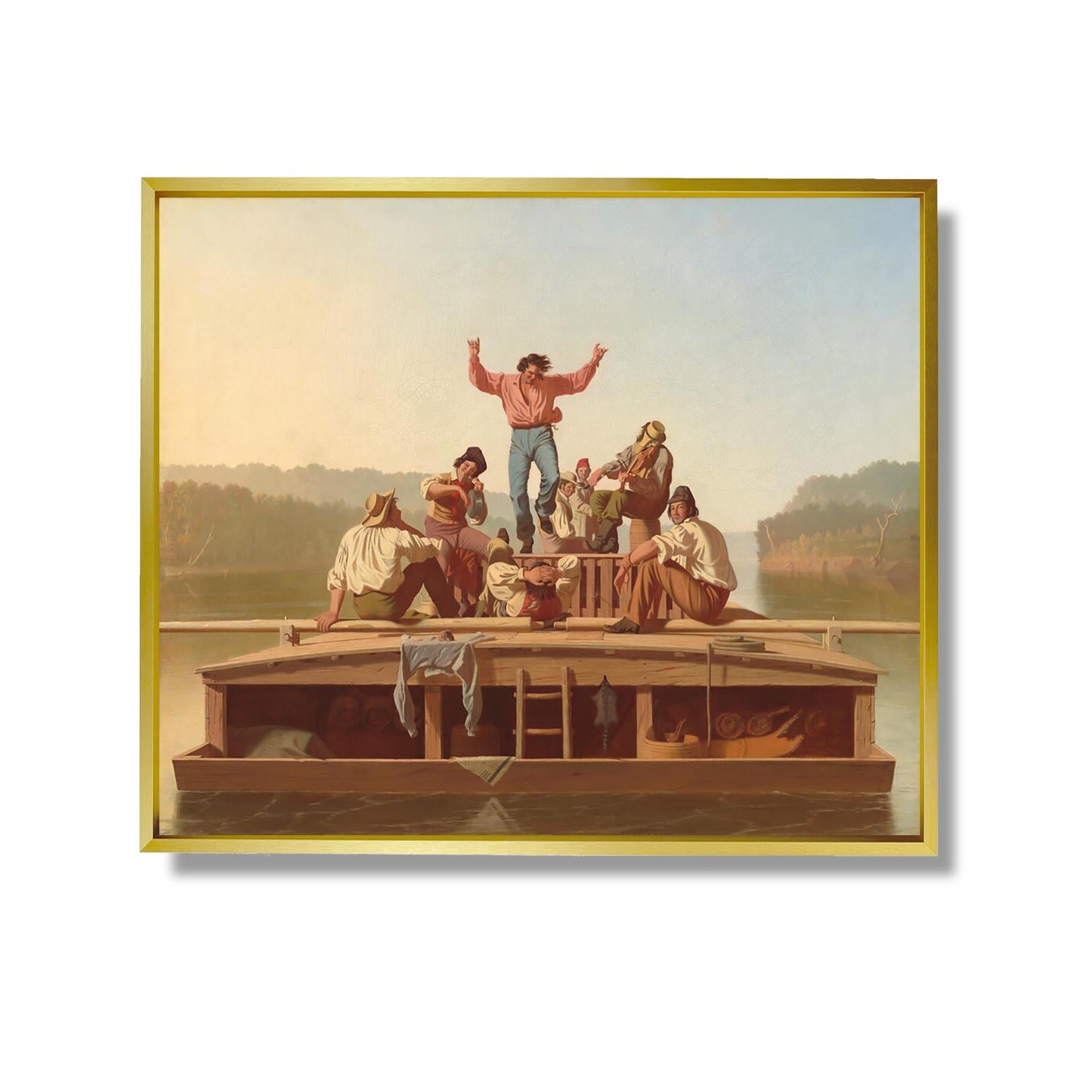 The Jolly Flatboatmen - George Caleb Bingham