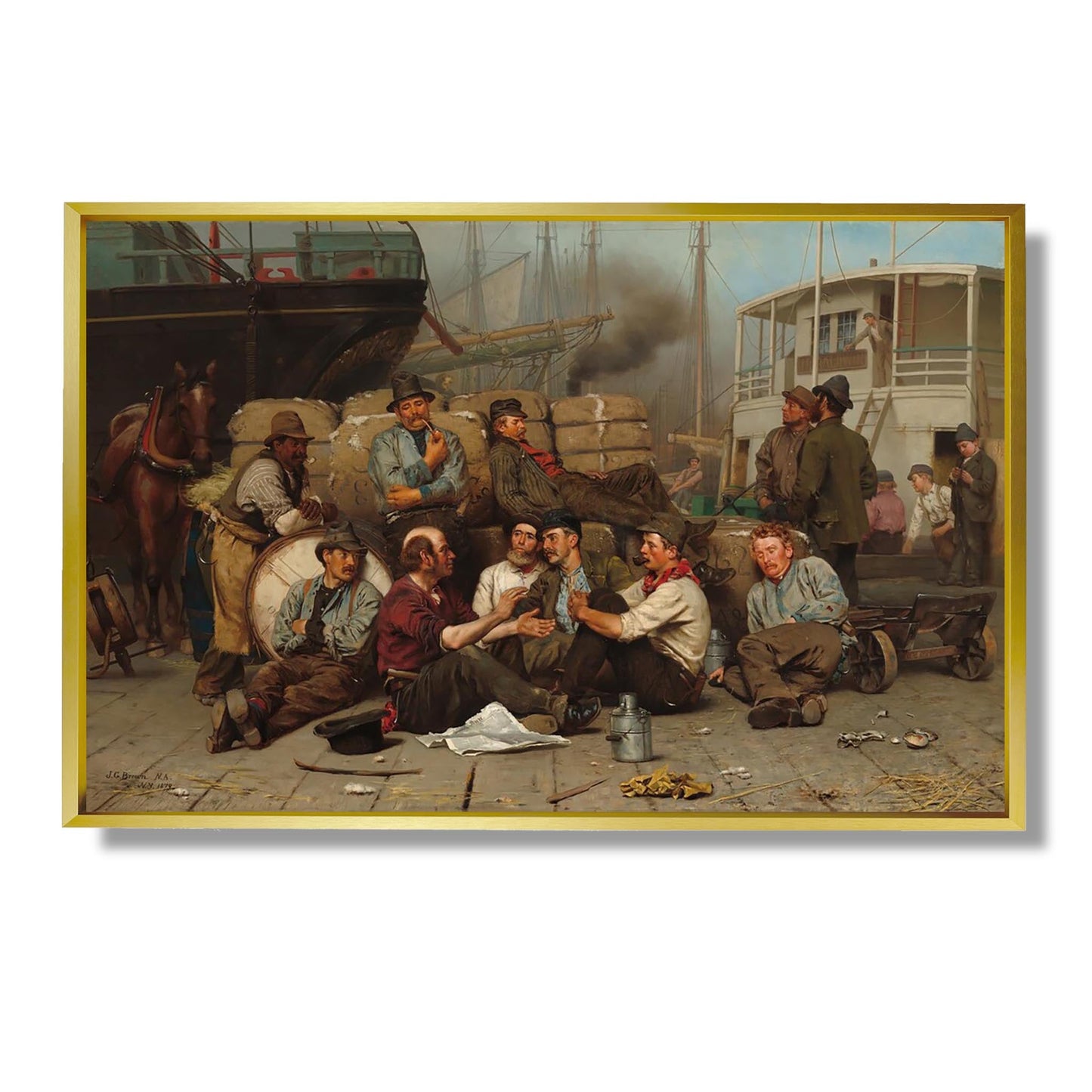 The Longshoremen's Noon - John George Brown