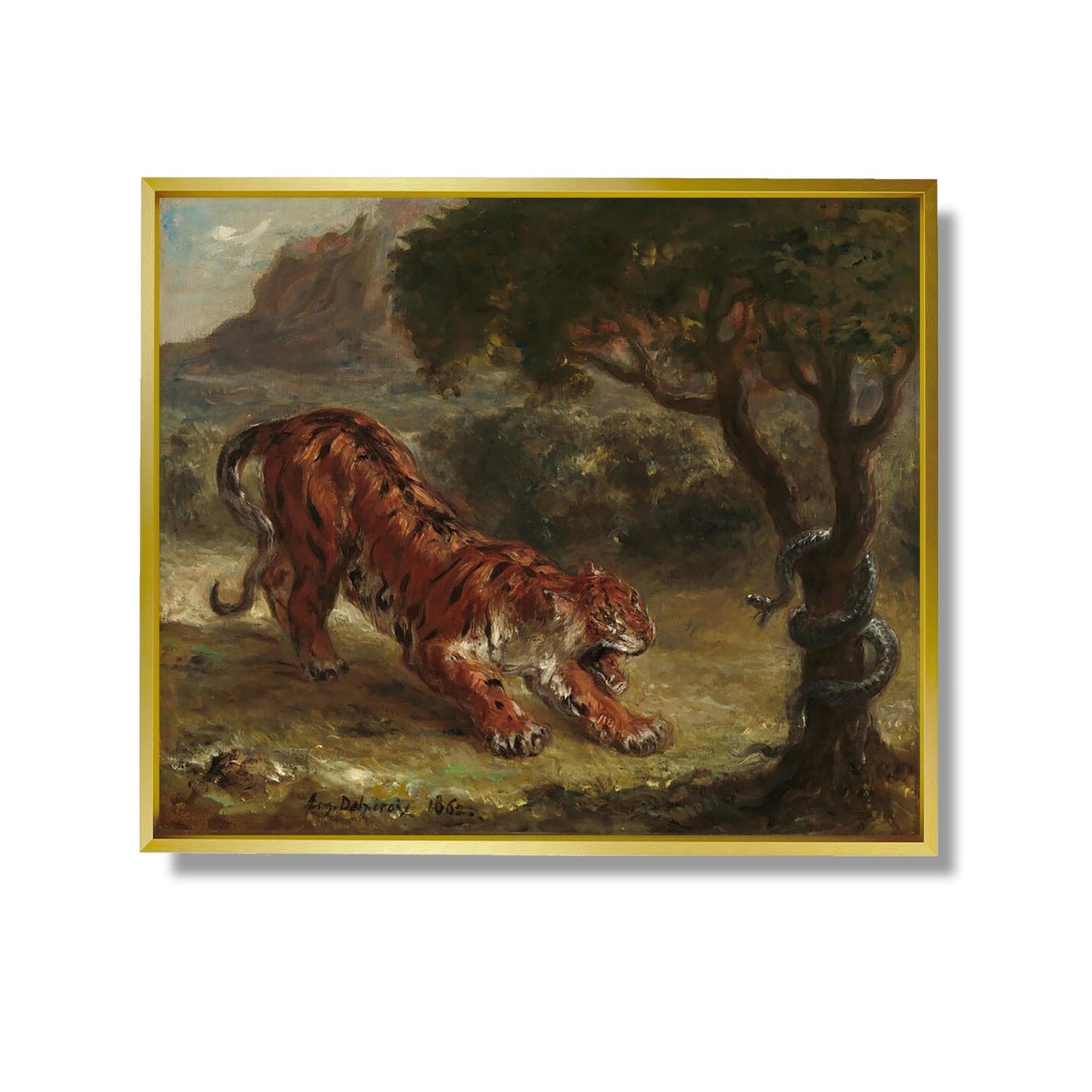 Tigre et Serpent - Eugène Delacroix