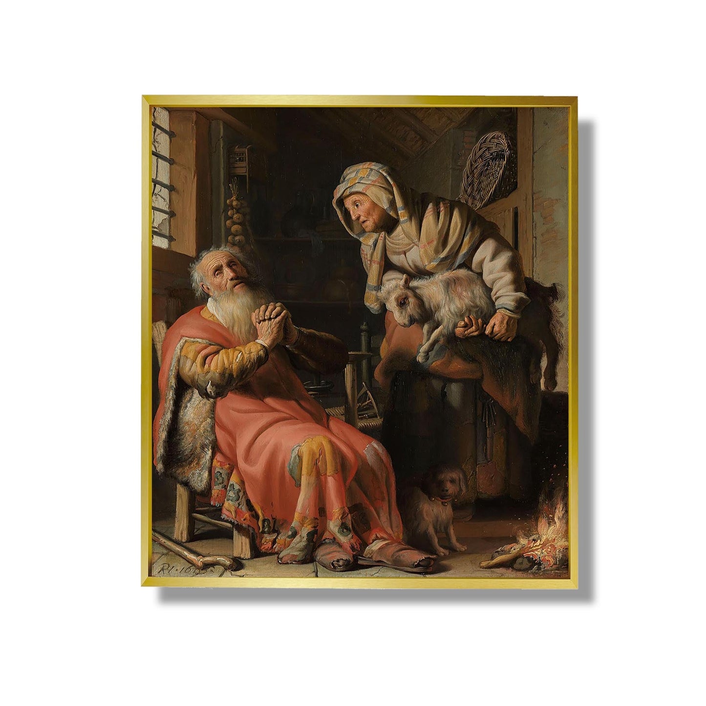Tobit und Anna mit dem Kind - Rembrandt