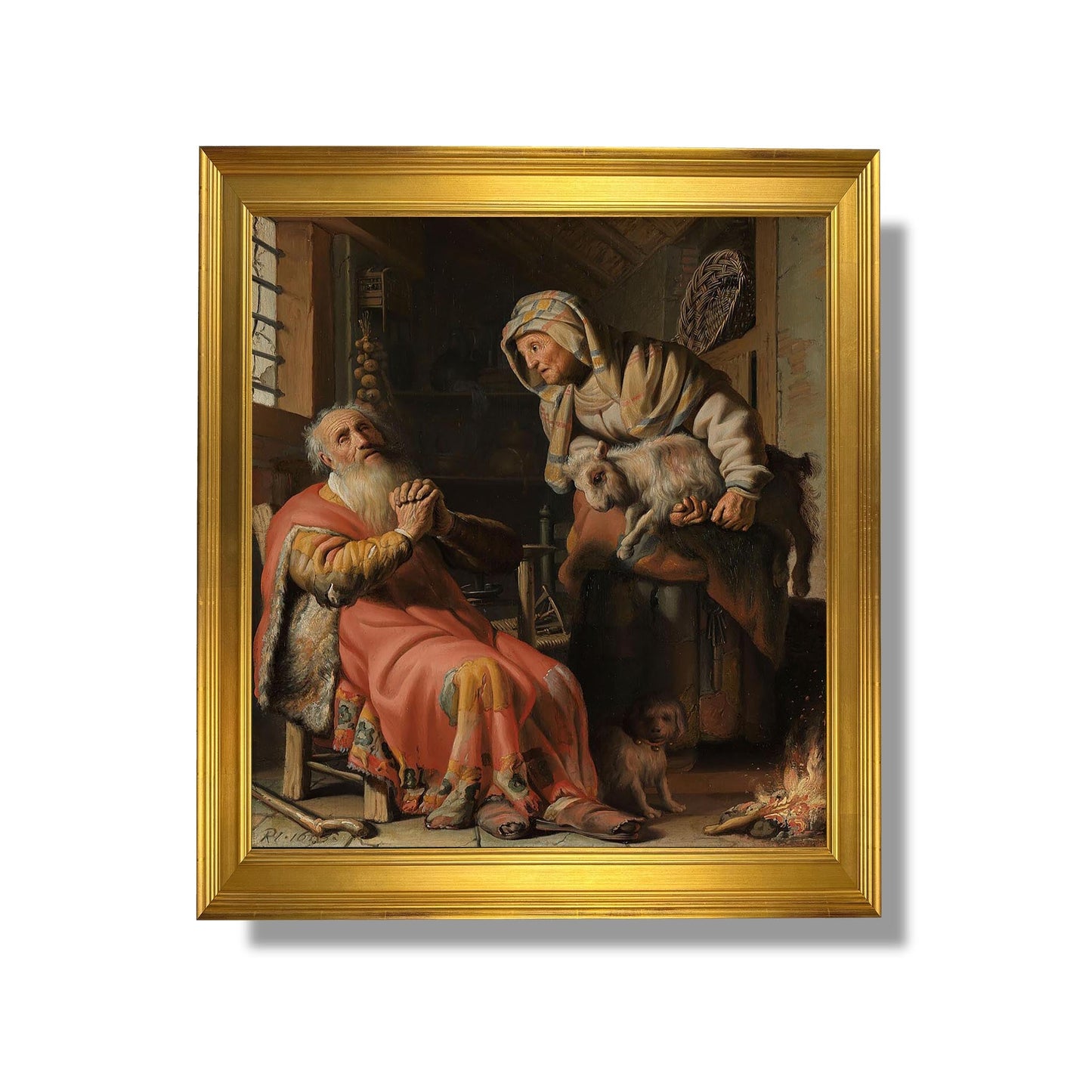 Tobit und Anna mit dem Kind - Rembrandt