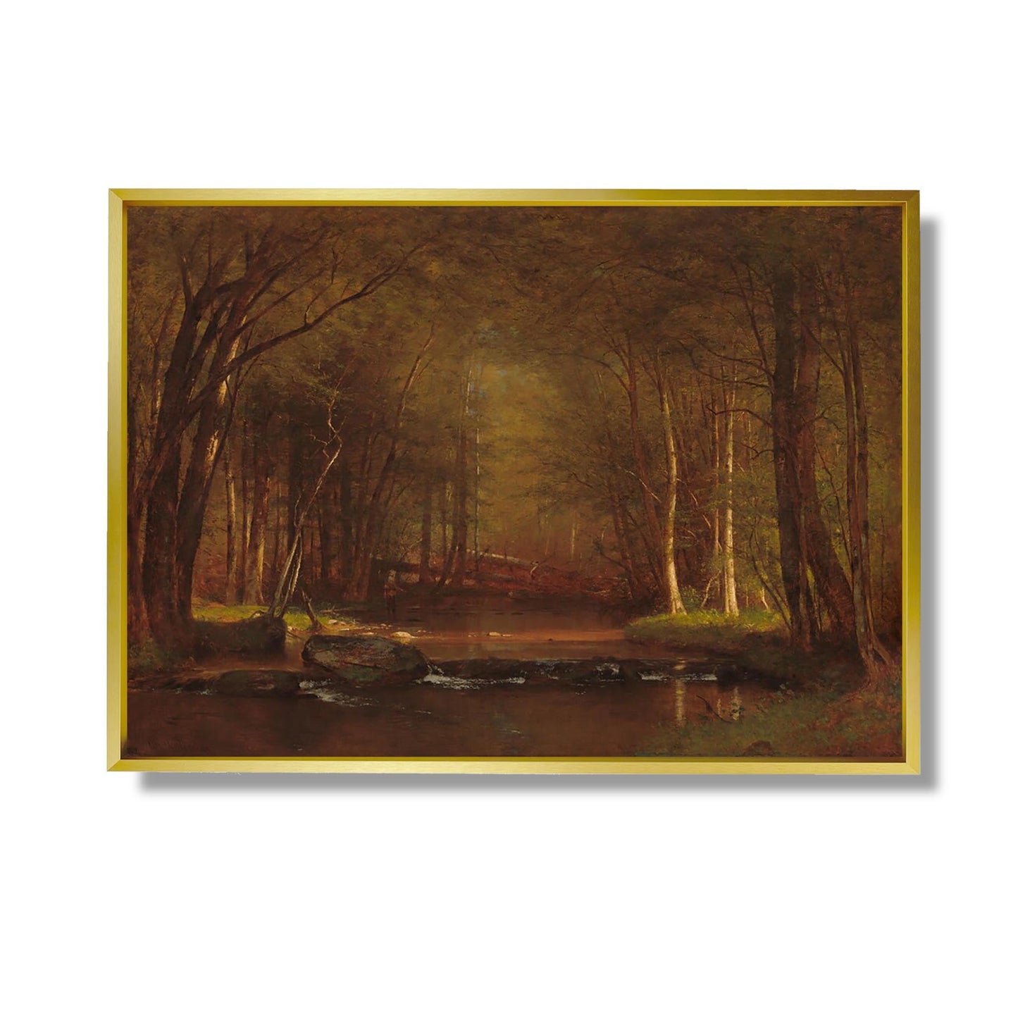 Trout Brook in the Catskills - Worthington Whittredge