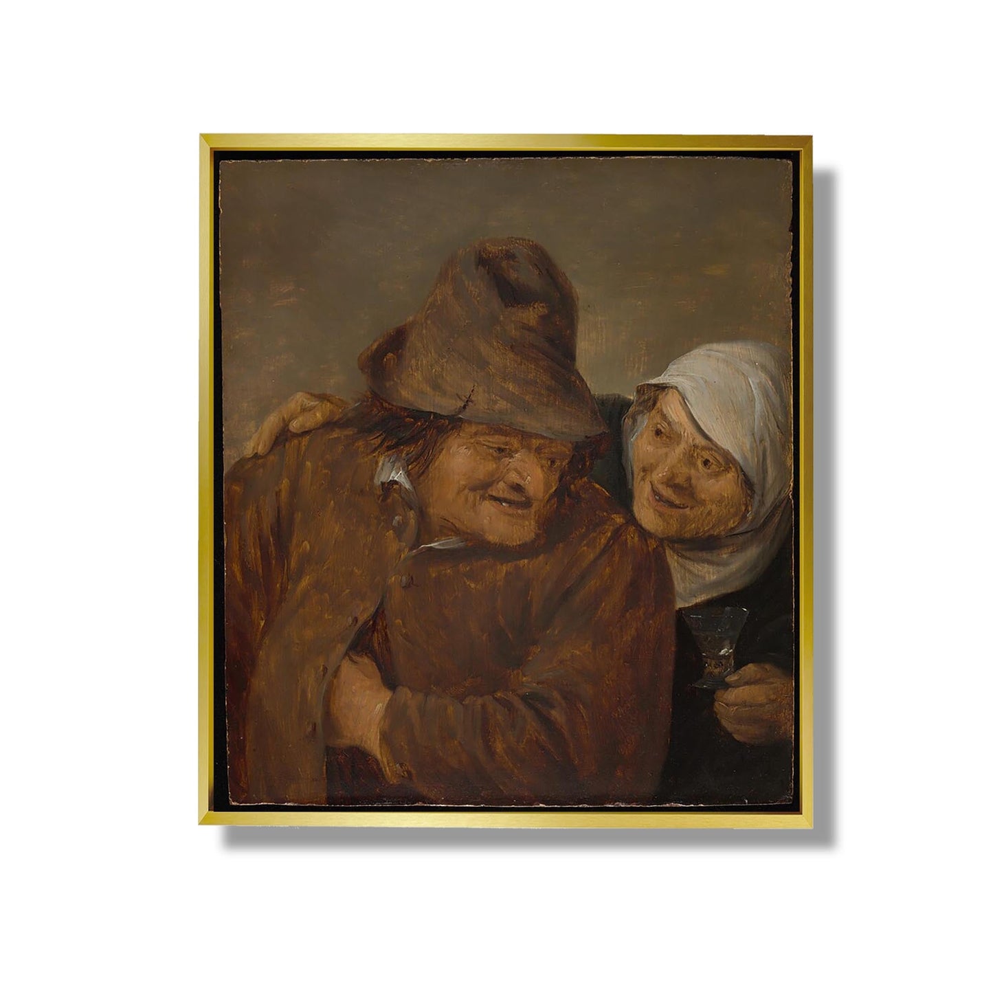 Two Peasants with a Glass of Wine - David Teniers the Younger