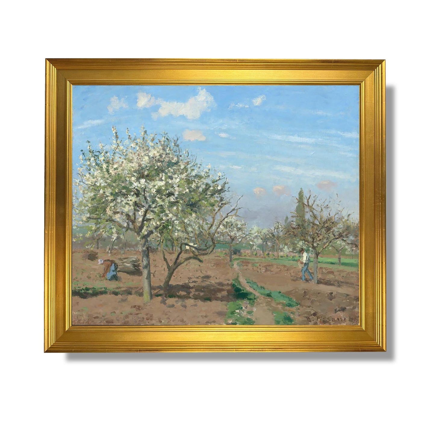 Orchard in bloom, Louveciennes - Camille Pissarro