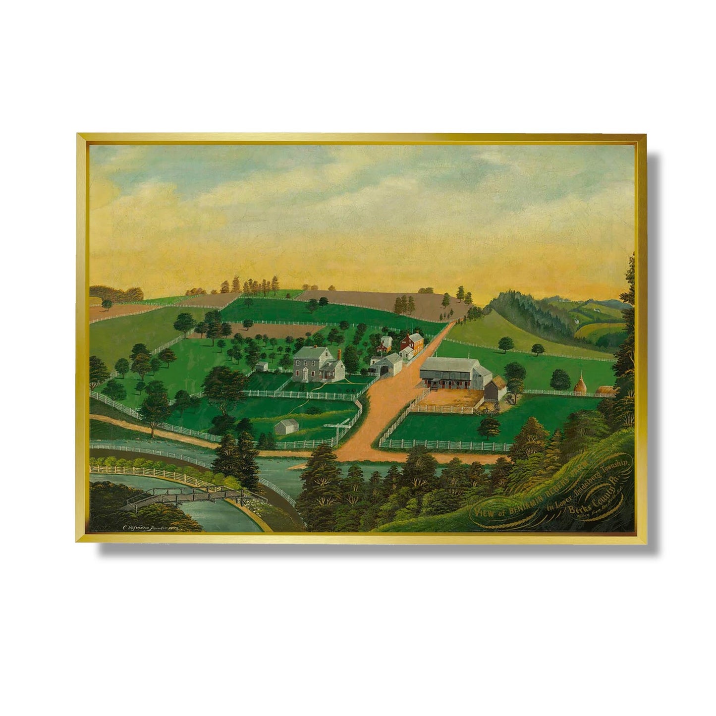Blick auf Benjamin Rebers Farm - Charles C. Hofmann