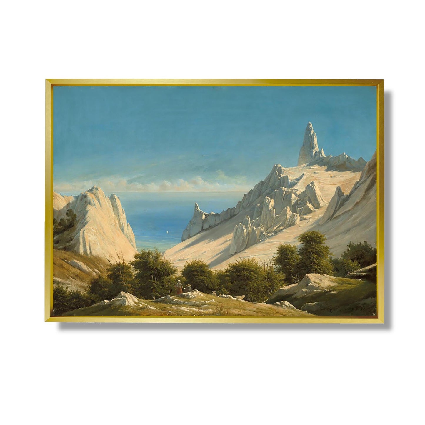 View of Sommerspiret, the Cliffs of Møn - Georg Emil Libert