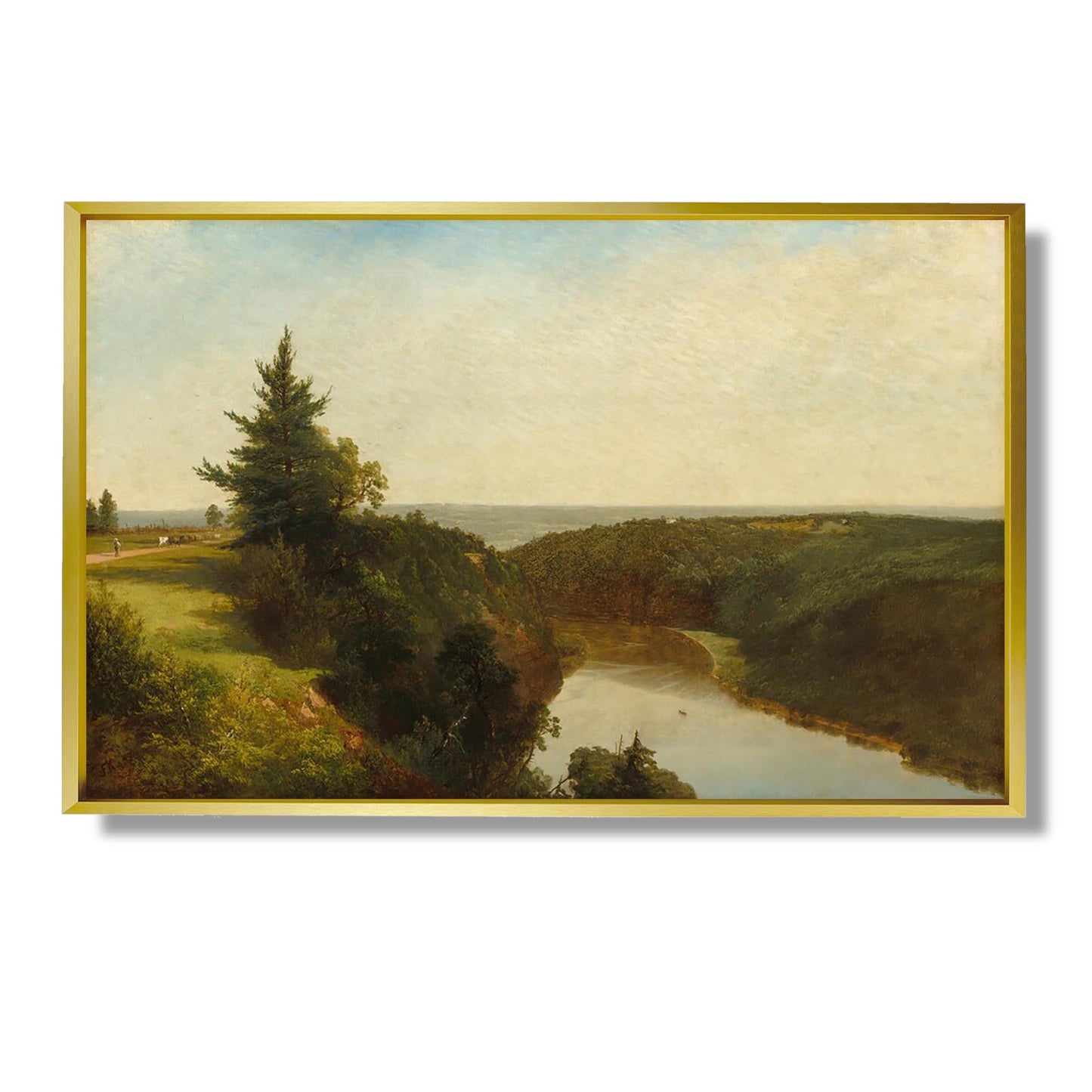View on the Genesee near Mount Morris - John Frederick Kensett