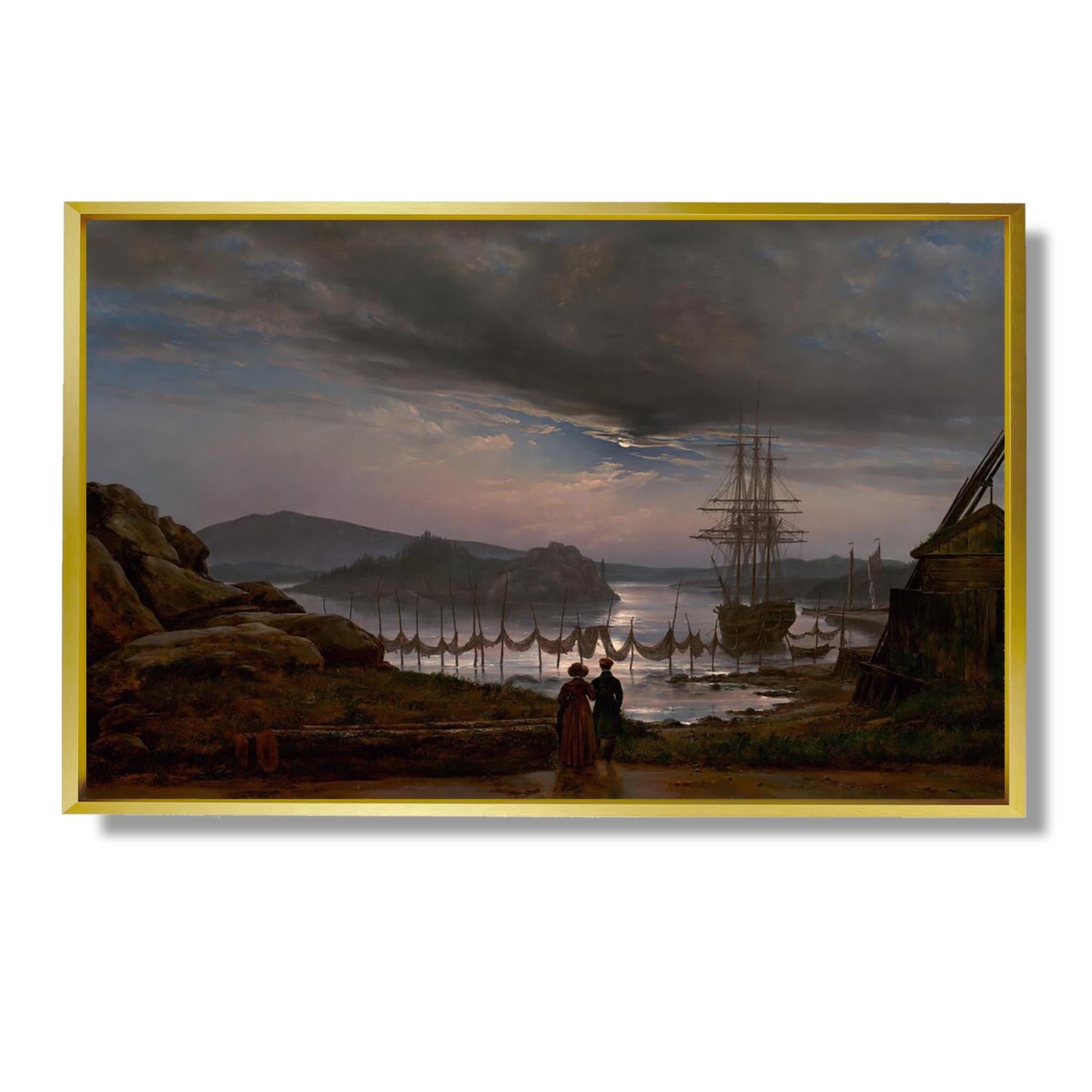 Vue depuis Vaekero près de Christiania - Johan Christian Dahl