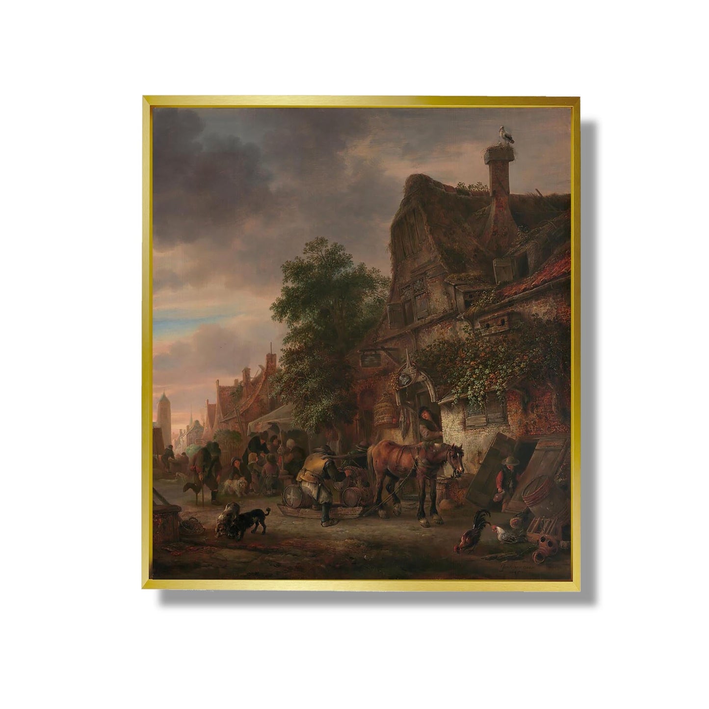 Workmen before an Inn - Isack van Ostade