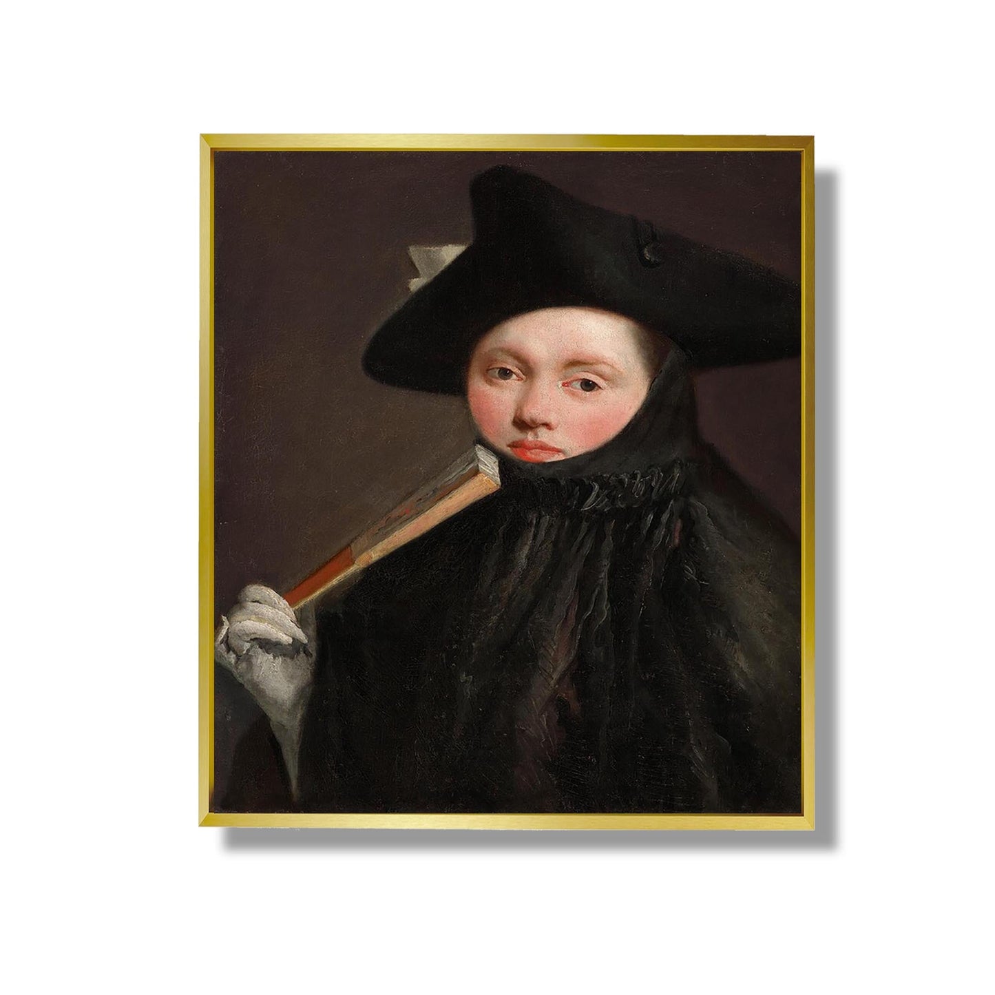 Junge Dame mit Dreispitz - Giovanni Battista Tiepolo