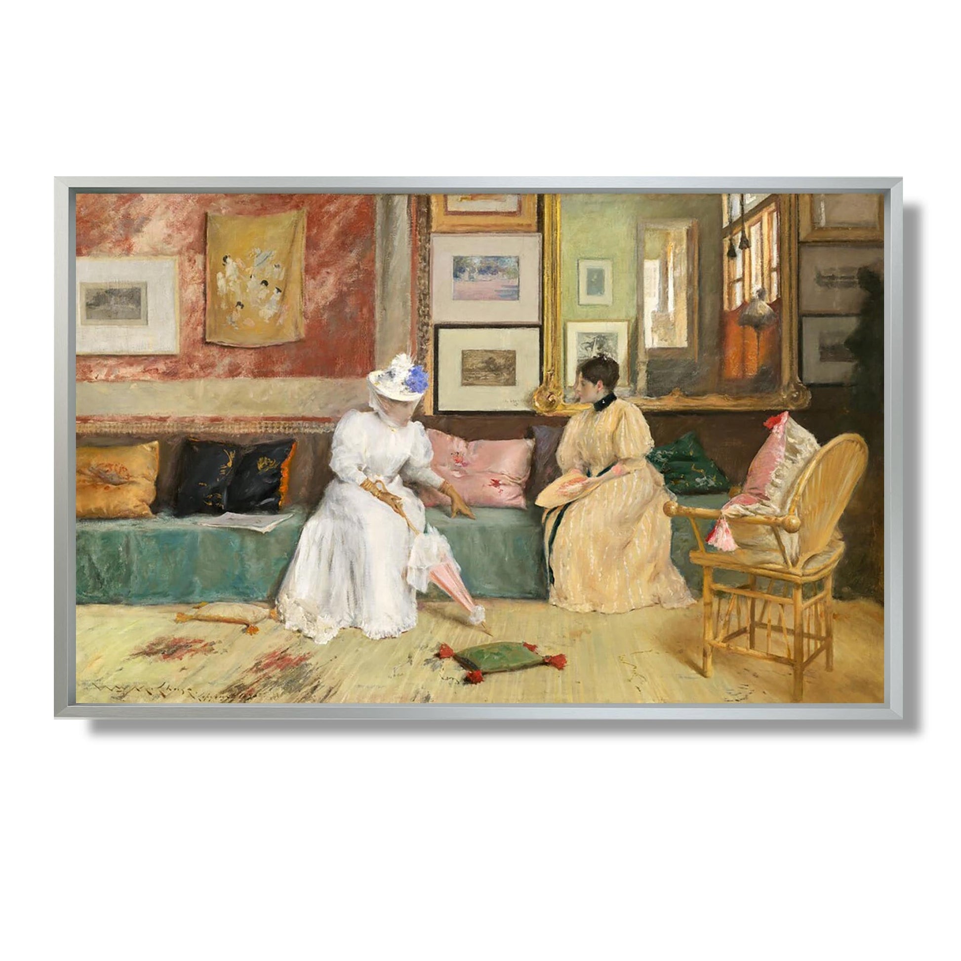 A Friendly Call - William Merritt Chase - Reproduction Peinture