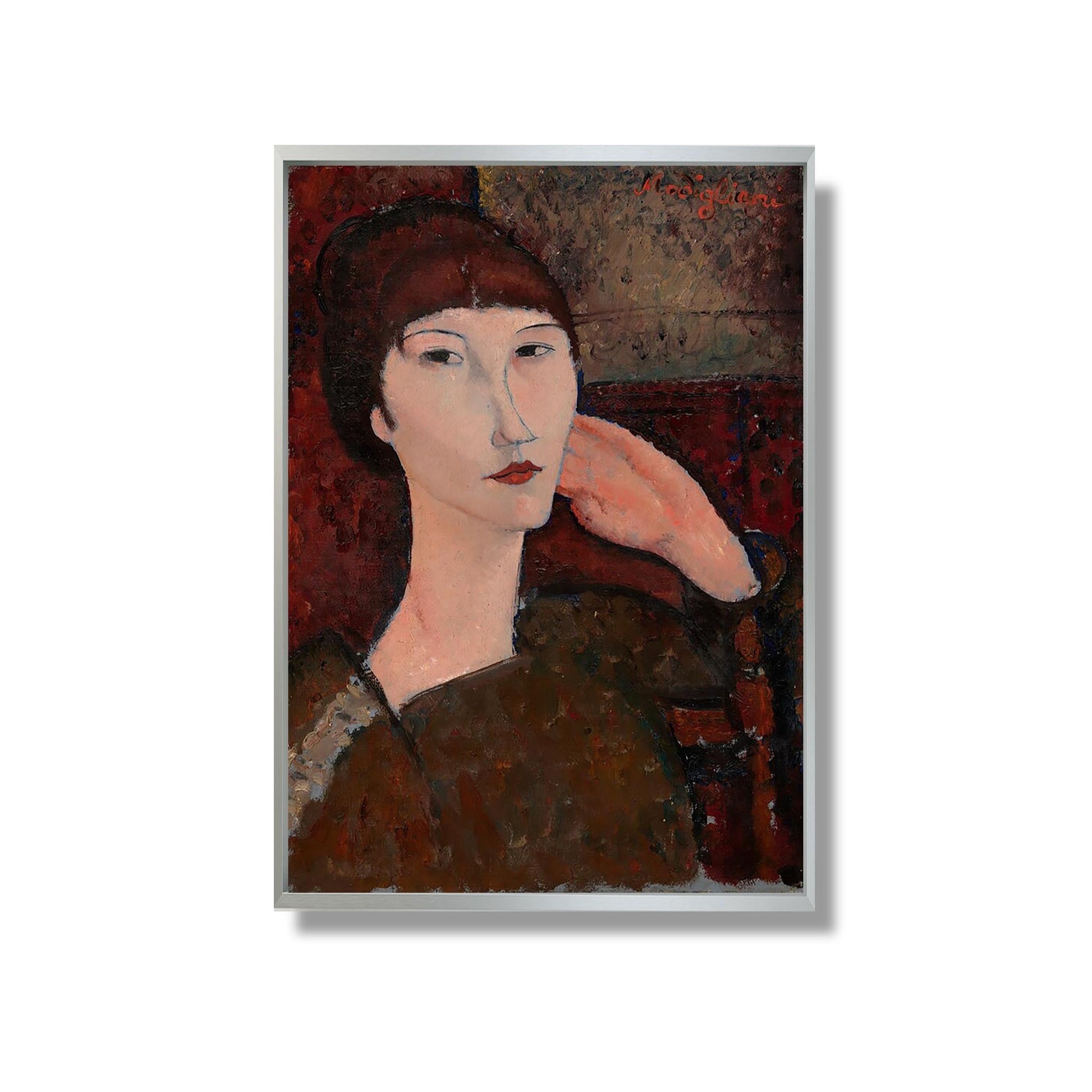 Adrienne (Woman with Bangs) - Amedeo Modigliani - Reproduction Peinture
