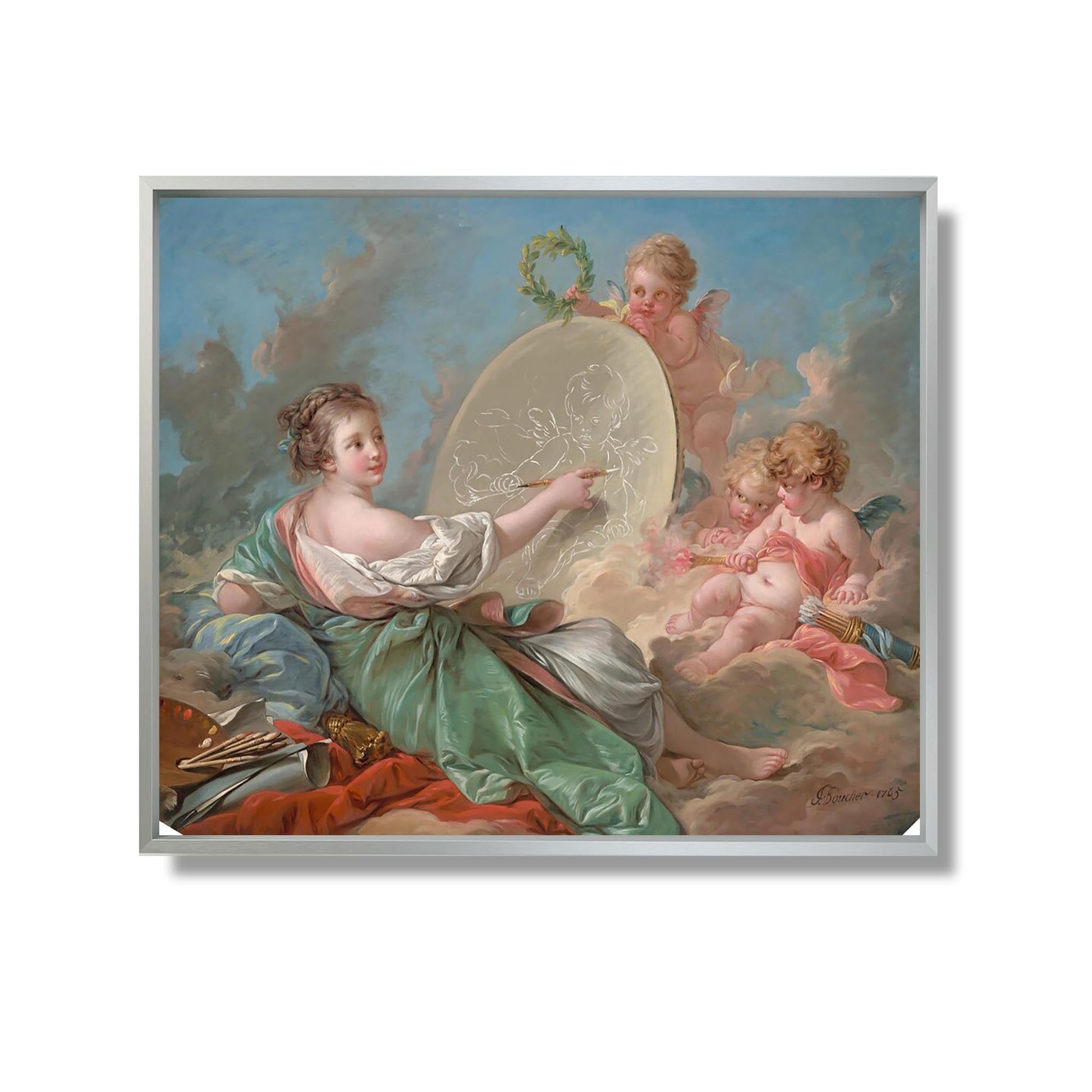 Allégorie de la peinture - François Boucher - Reproduction Peinture