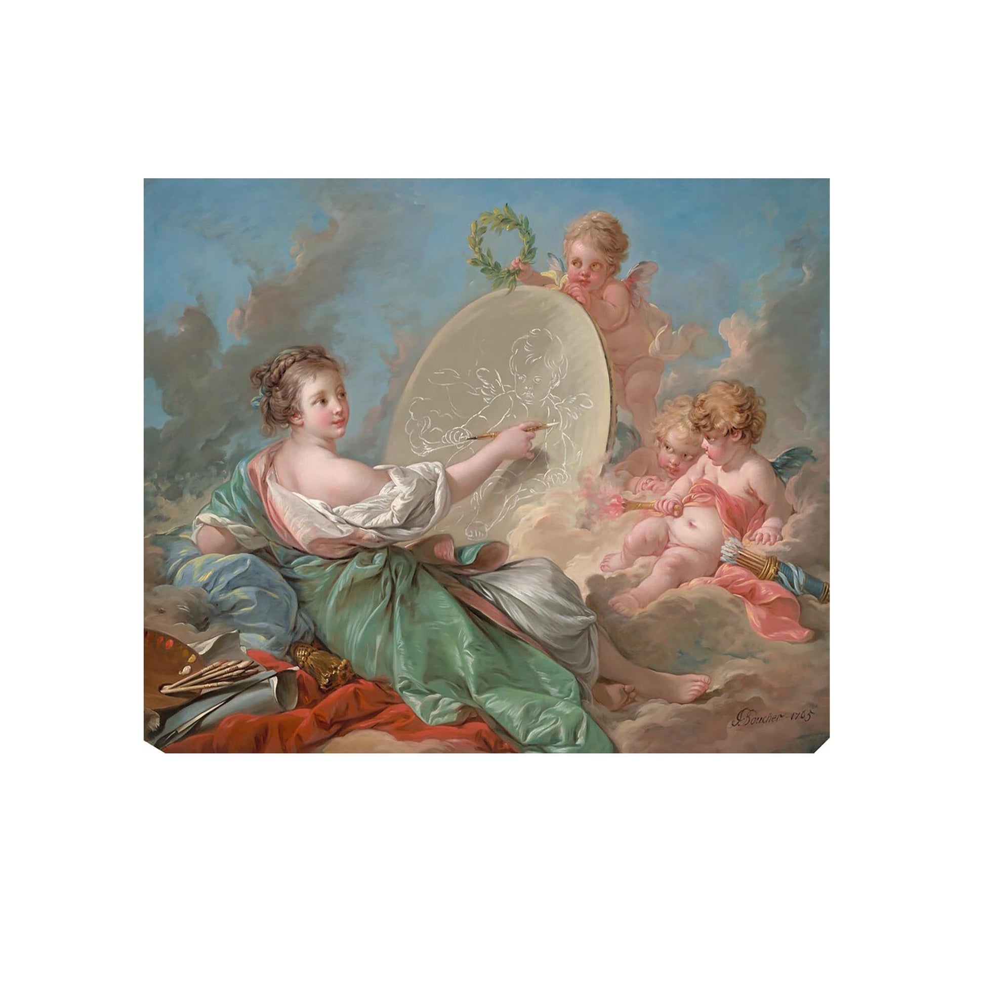 Allégorie de la peinture - François Boucher - Reproduction Peinture
