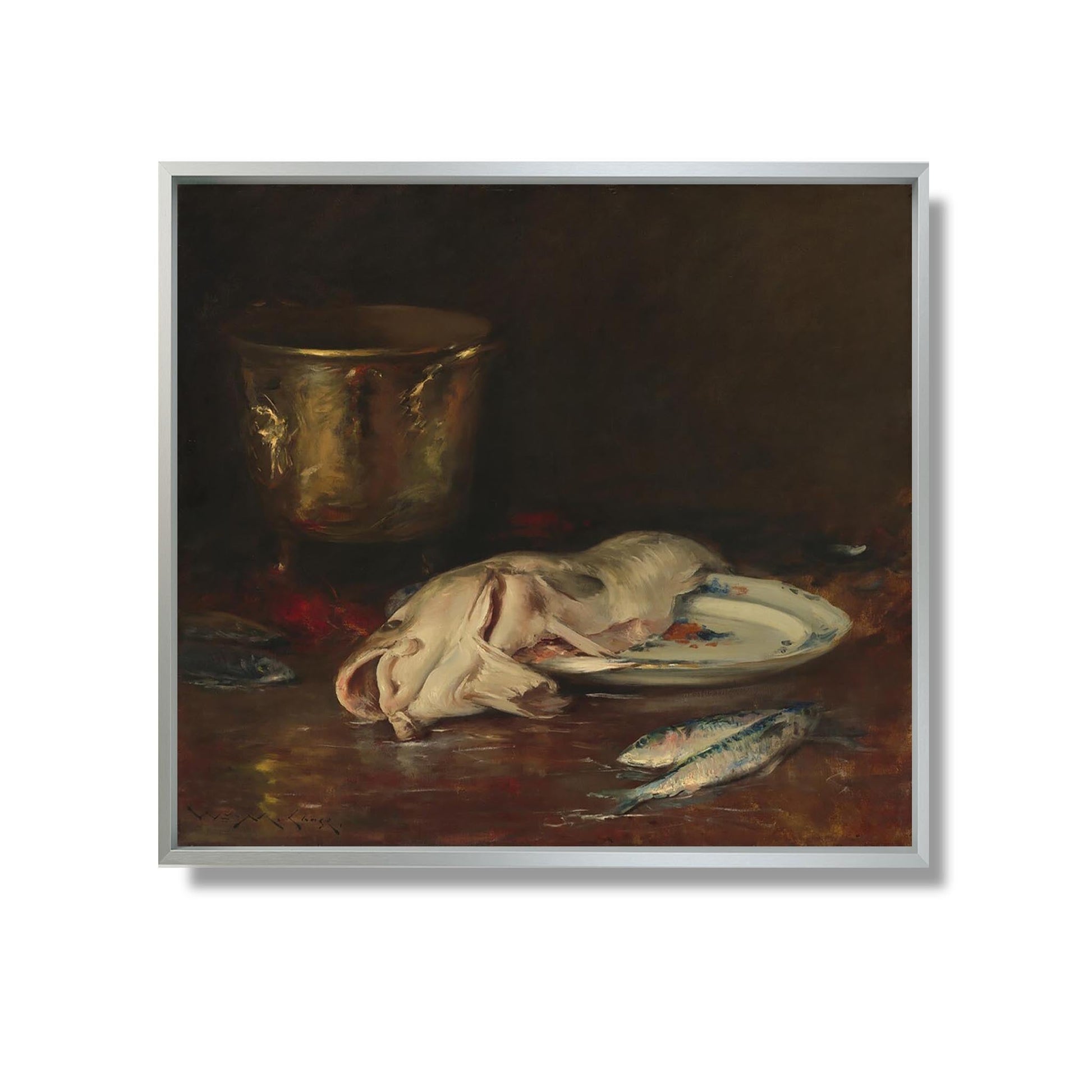 An English Cod - William Merritt Chase - Reproduction Peinture