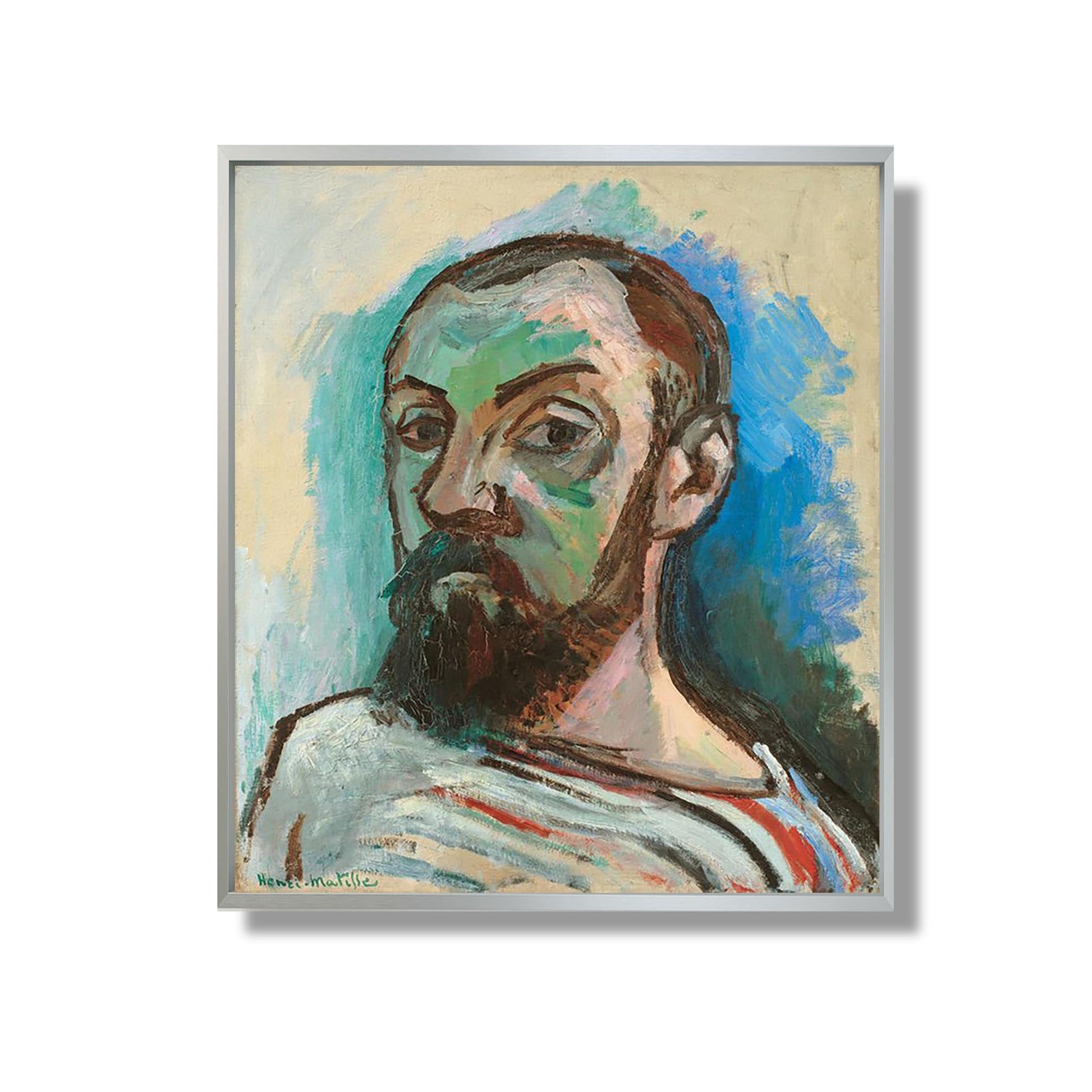 Autoportrait dans un T-shirt Rayé - Henri Matisse - Reproduction Peinture