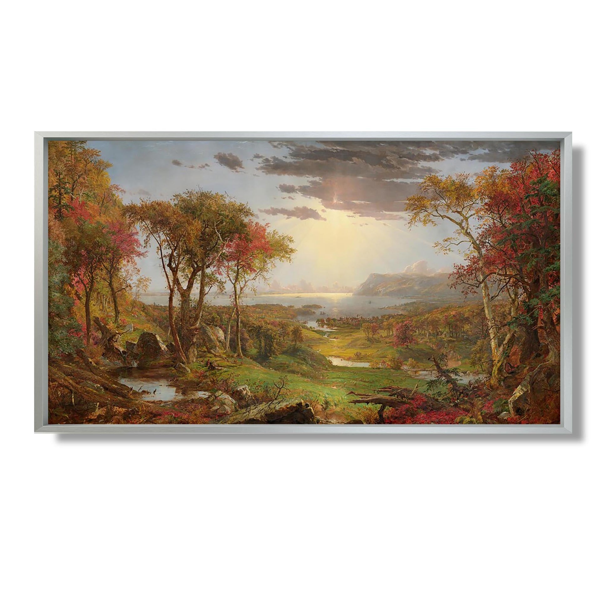 Autumn - On the Hudson River - Jasper Francis Cropsey - Reproduction Peinture