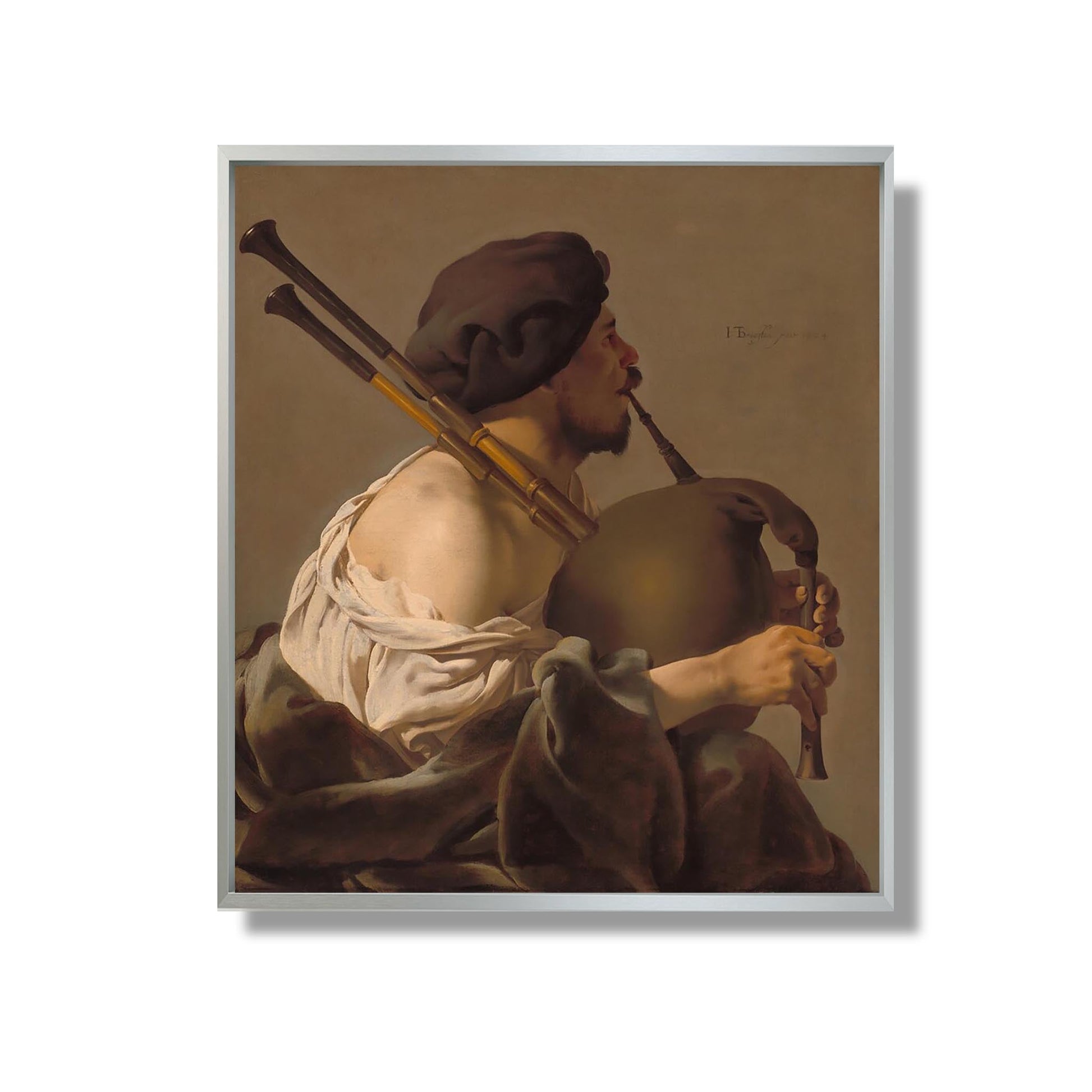 Bagpipe Player - Hendrick ter Brugghen - Reproduction Peinture