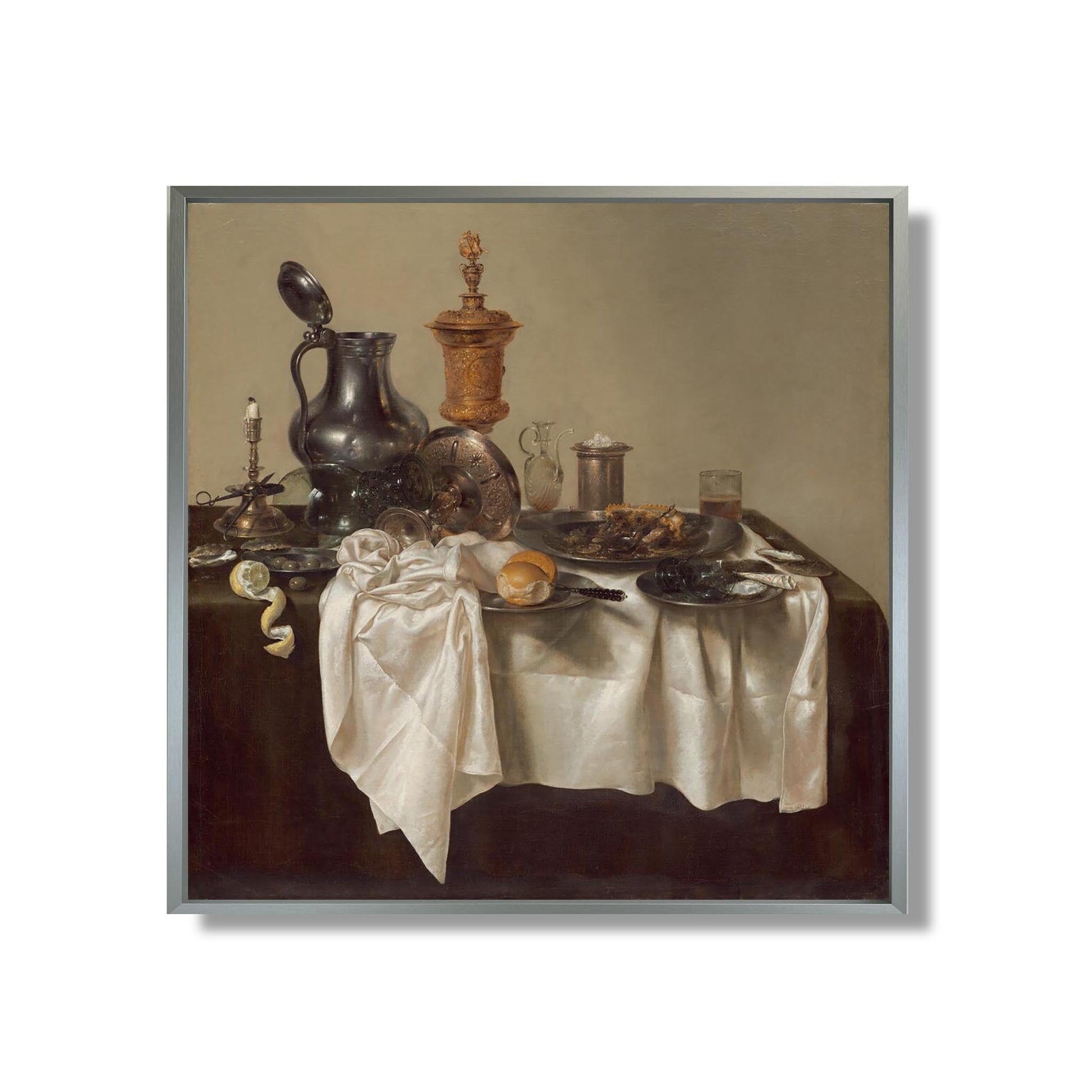 Banquet Piece with Mince Pie - Willem Claesz Heda - Reproduction Peinture