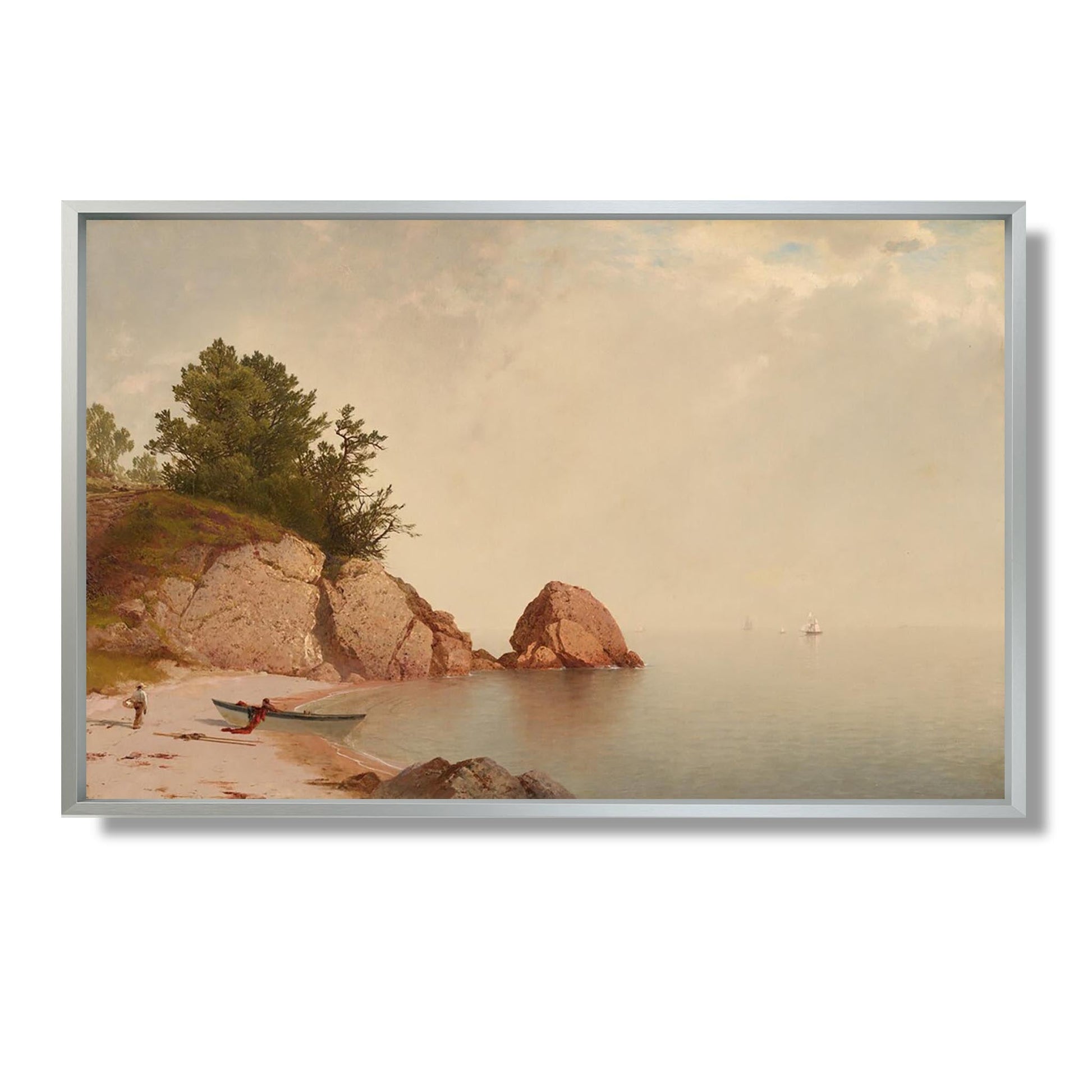 Beach at Beverly - John Frederick Kensett - Reproduction Peinture