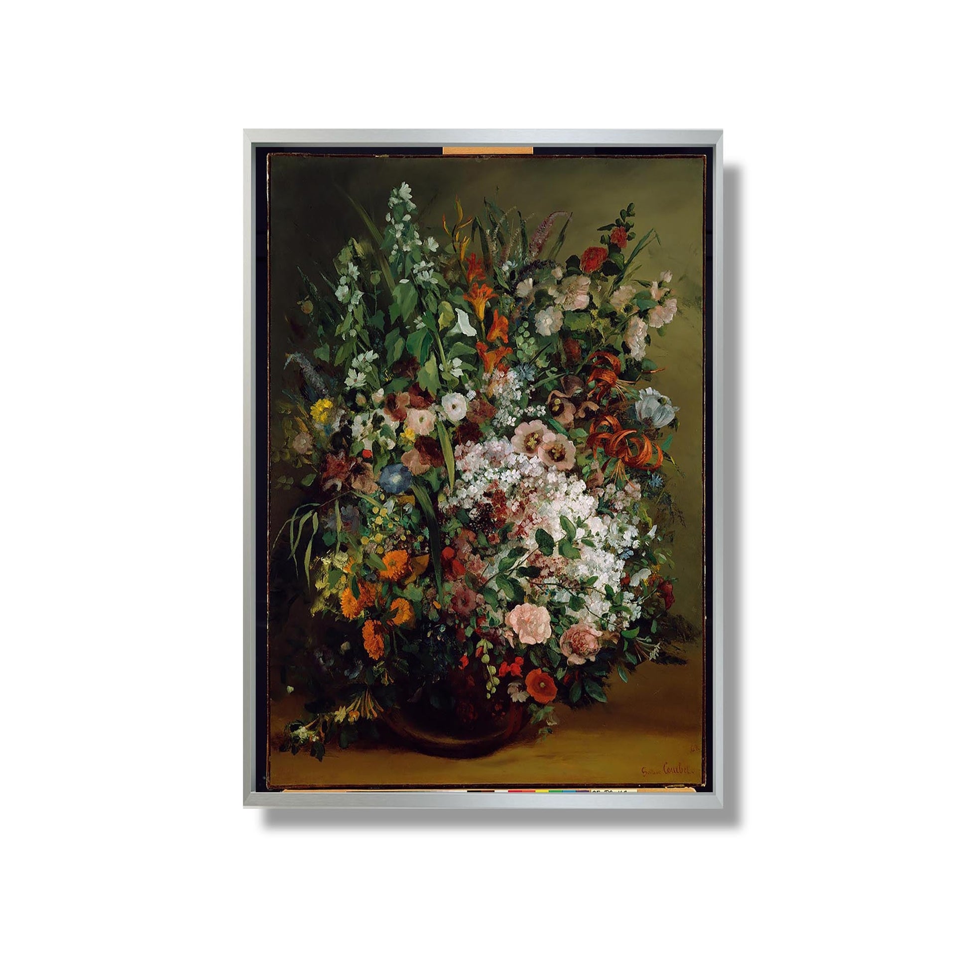 Bouquet de Fleurs dans un Vase - Gustave Courbet - Reproduction Peinture