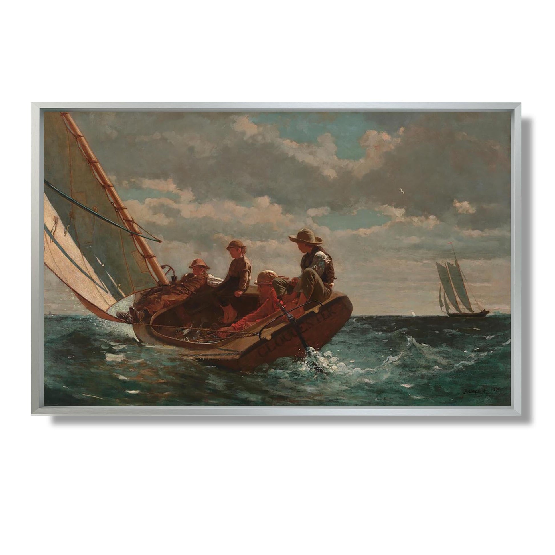 Breezing Up (A Fair Wind) - Winslow Homer - Reproduction Peinture
