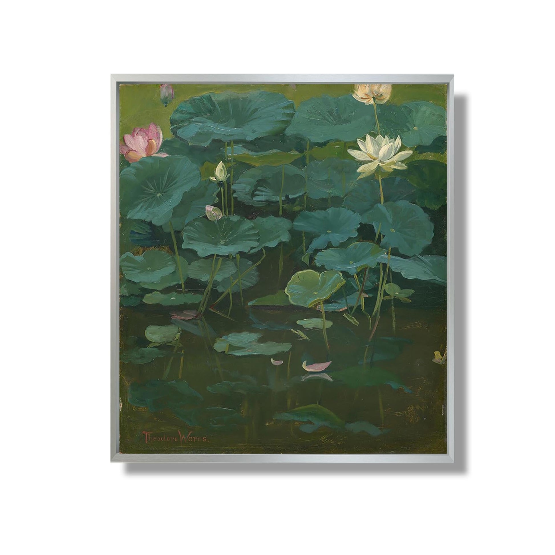 Buddha's Flowers: Lotus, Tokyo - Theodore Wores - Reproduction Peinture