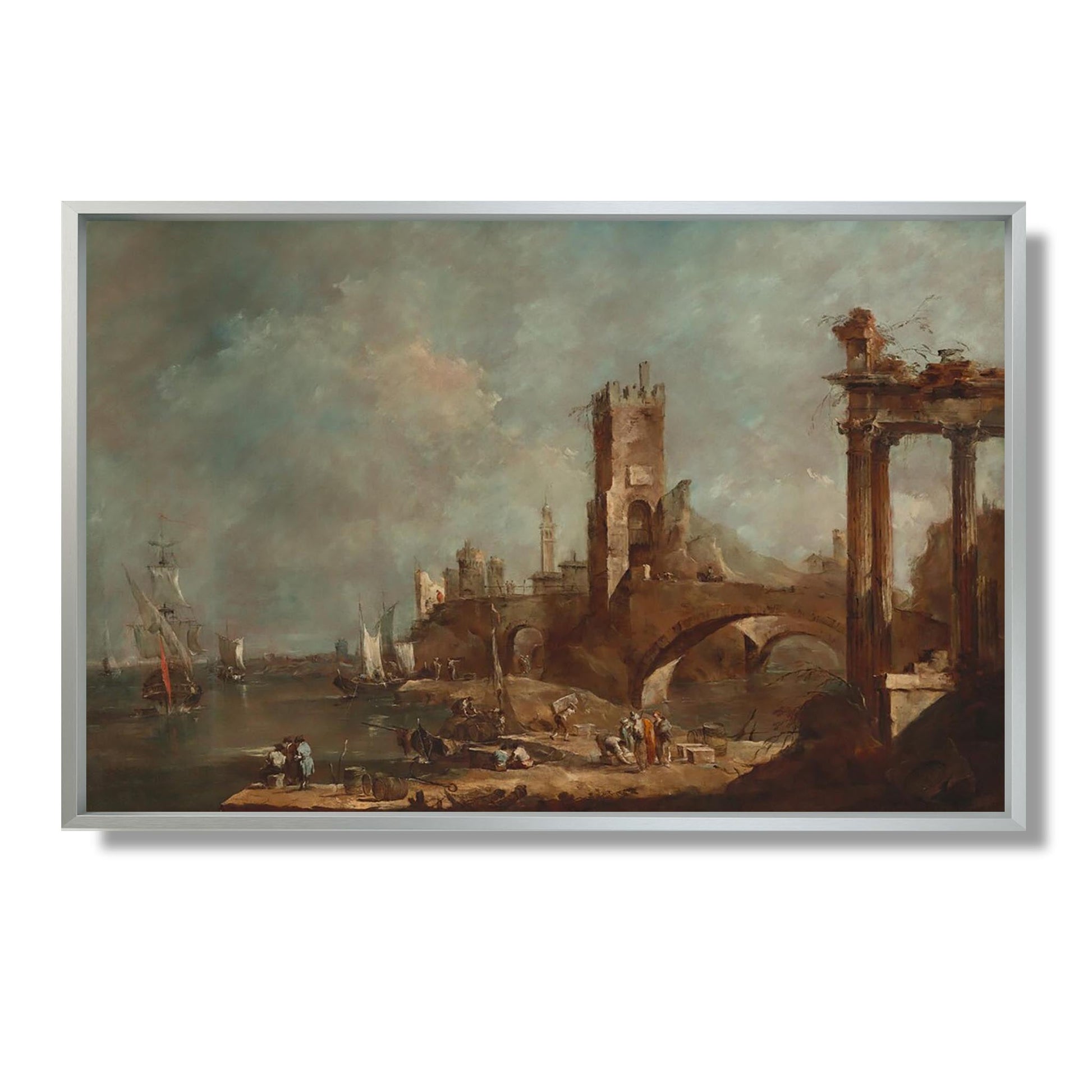 Caprice d'un port - Francesco Guardi - Reproduction Peinture