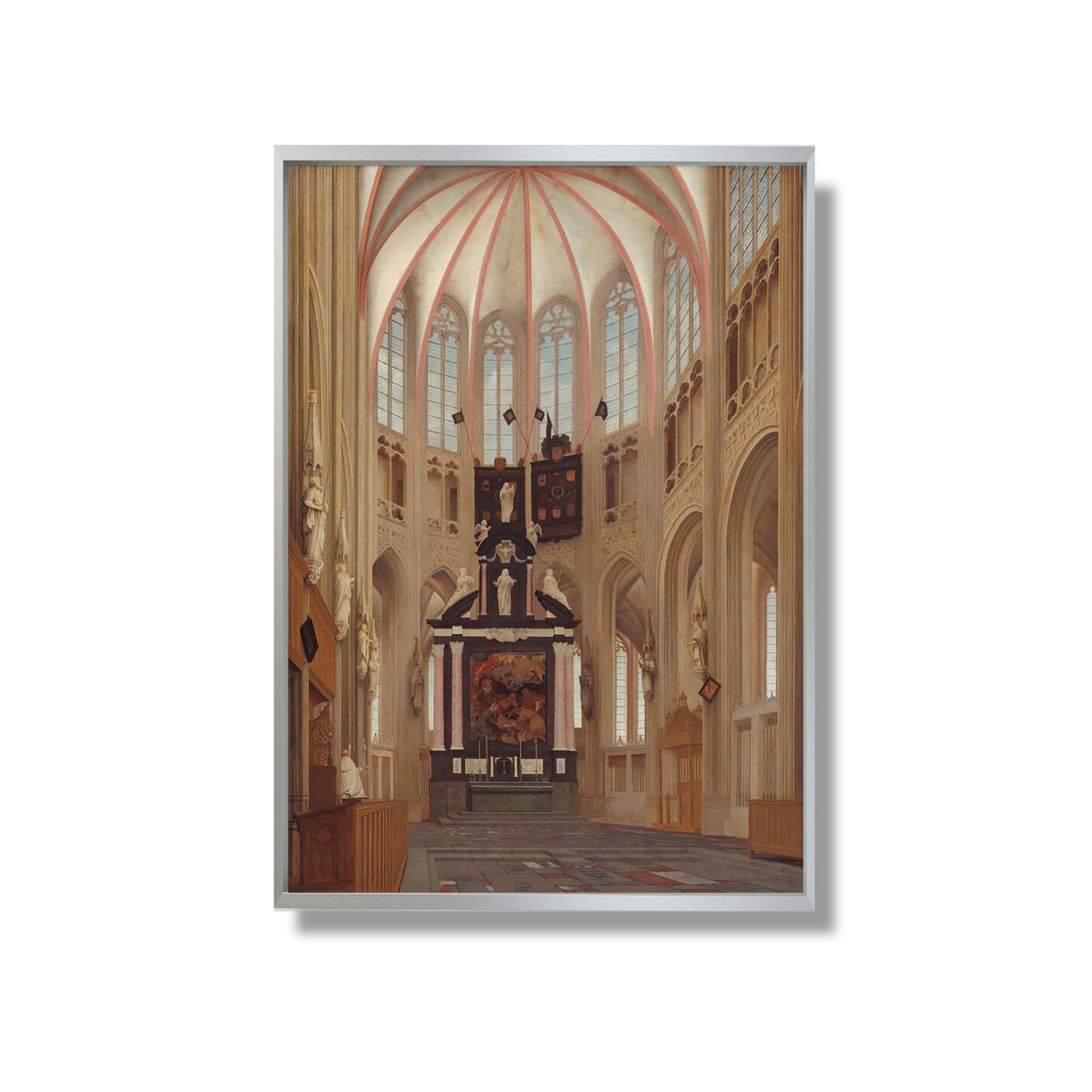 Cathedral of Saint John at 's-Hertogenbosch - Pieter Jansz Saenredam - Reproduction Peinture