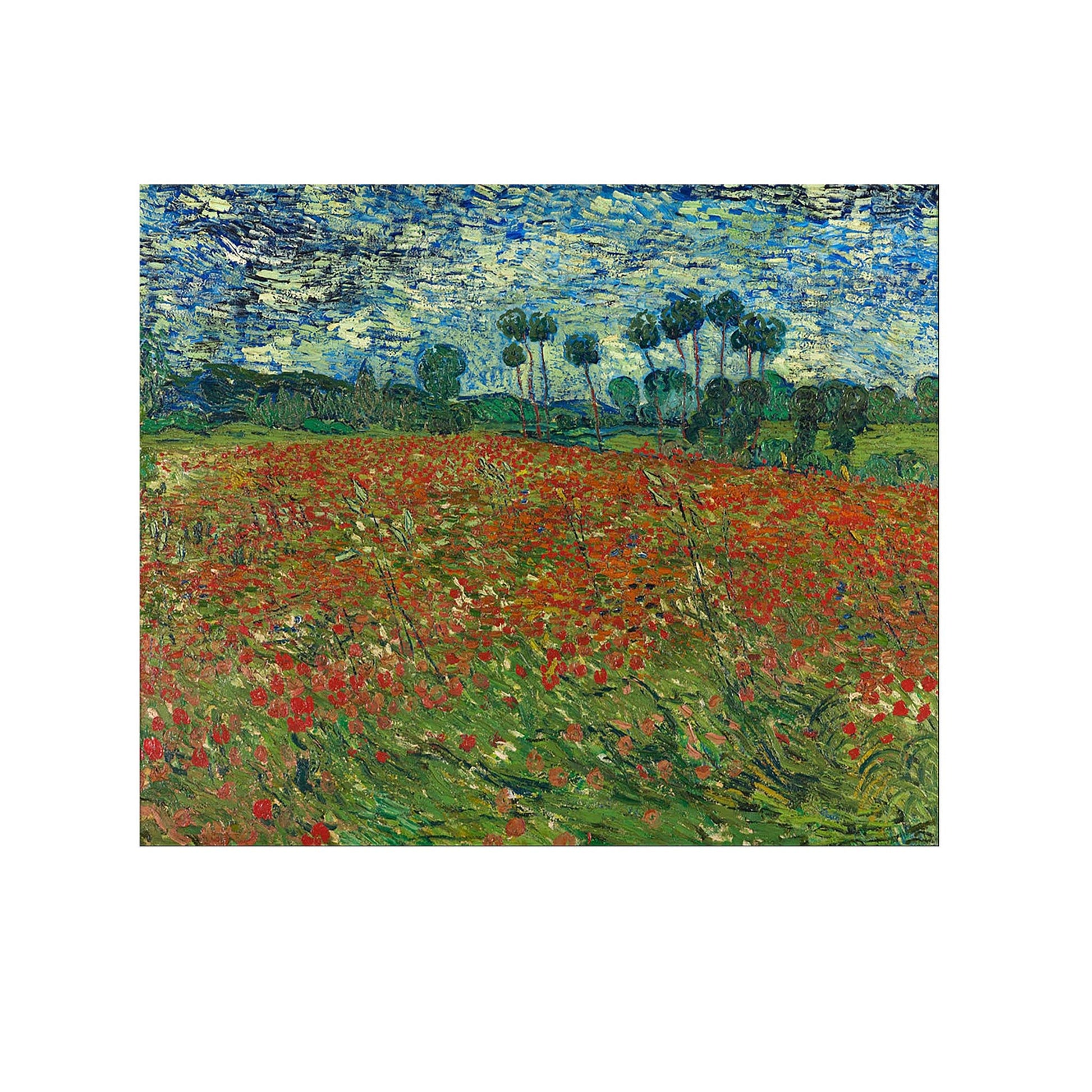 Champs de Coquelicots - Vincent Van Gogh - Reproduction Peinture