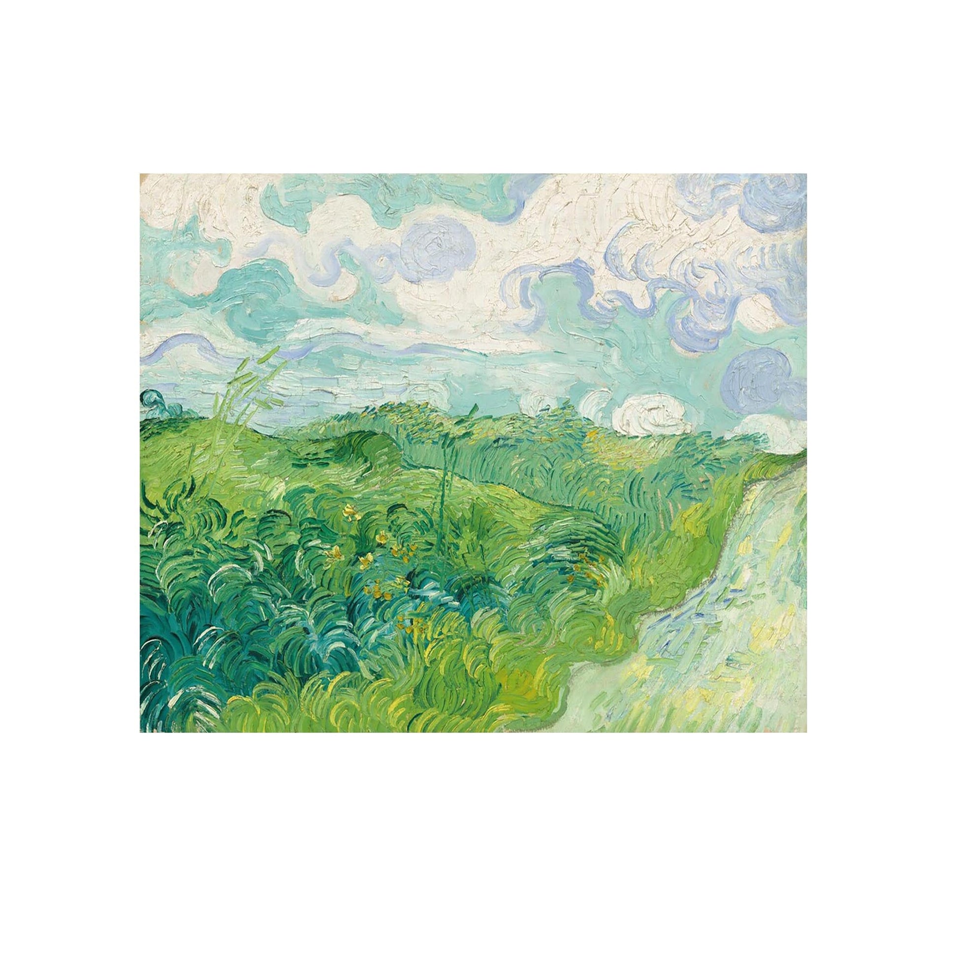 Champs de blé verts, Auvers - Vincent Van Gogh - Reproduction Peinture